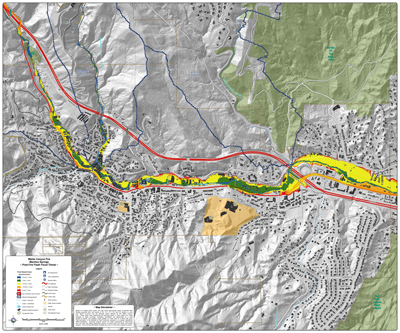 Manitou Springs Final Flash Flood Risk Analysis Map (July 24, 2013)