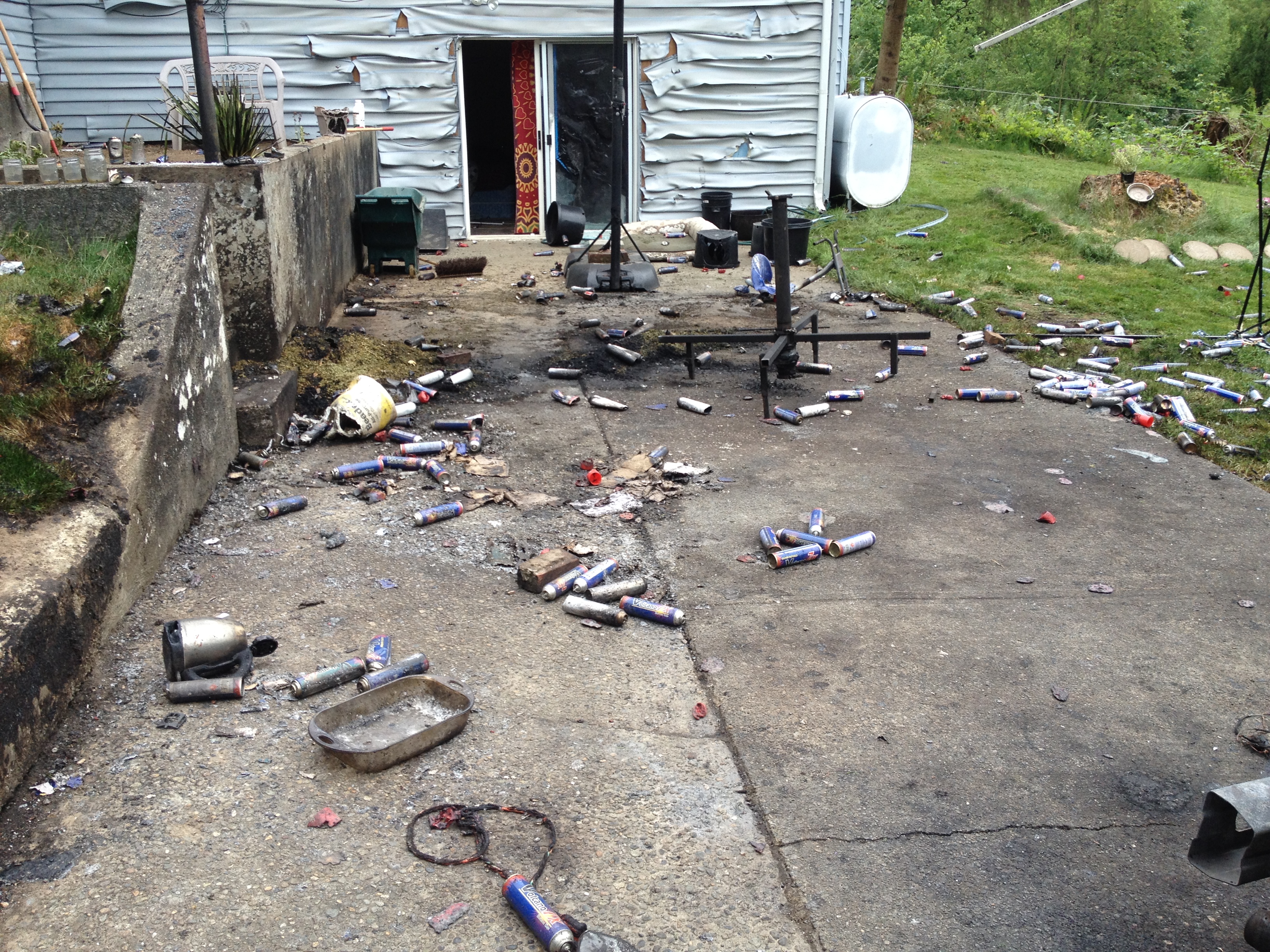 Photo: Hash oil explosion (AP Photo)