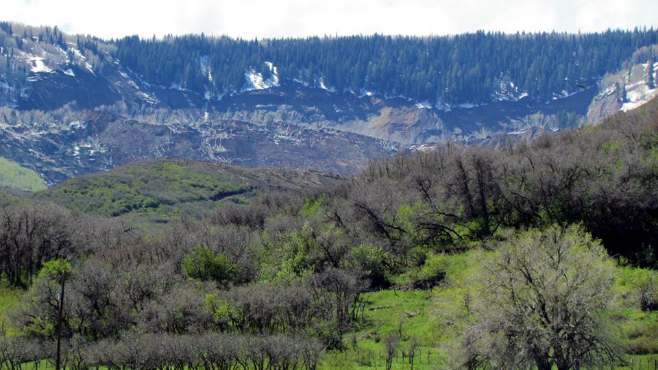Water continues to build at landslide area near Collbran Colorado Public Radio