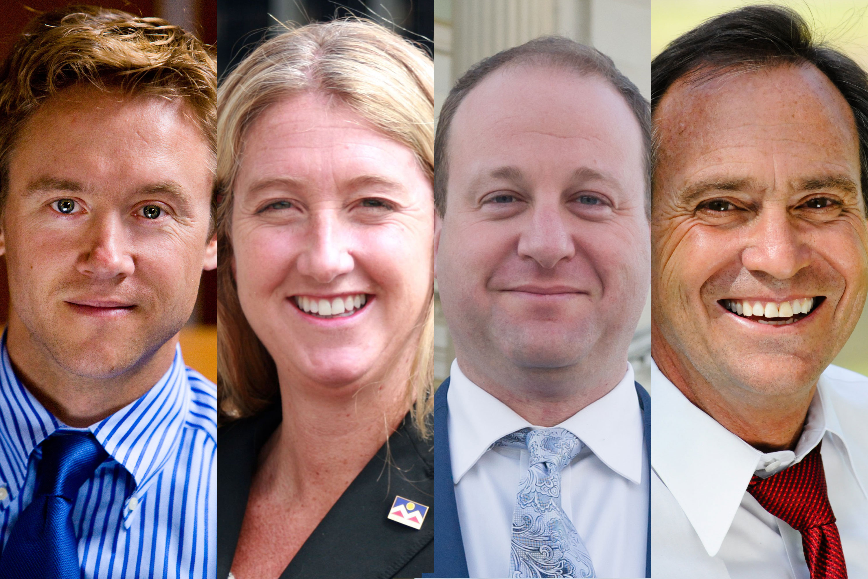 &lt;p&gt;Four of the leading candidates for the Democratic nomination for Colorado&#039;s governor, left to right: former state senator Mike Johnston, former state treasurer Cary Kennedy, and U.S. Reps Jared Polis and Ed Perlmutter.&lt;/p&gt;
