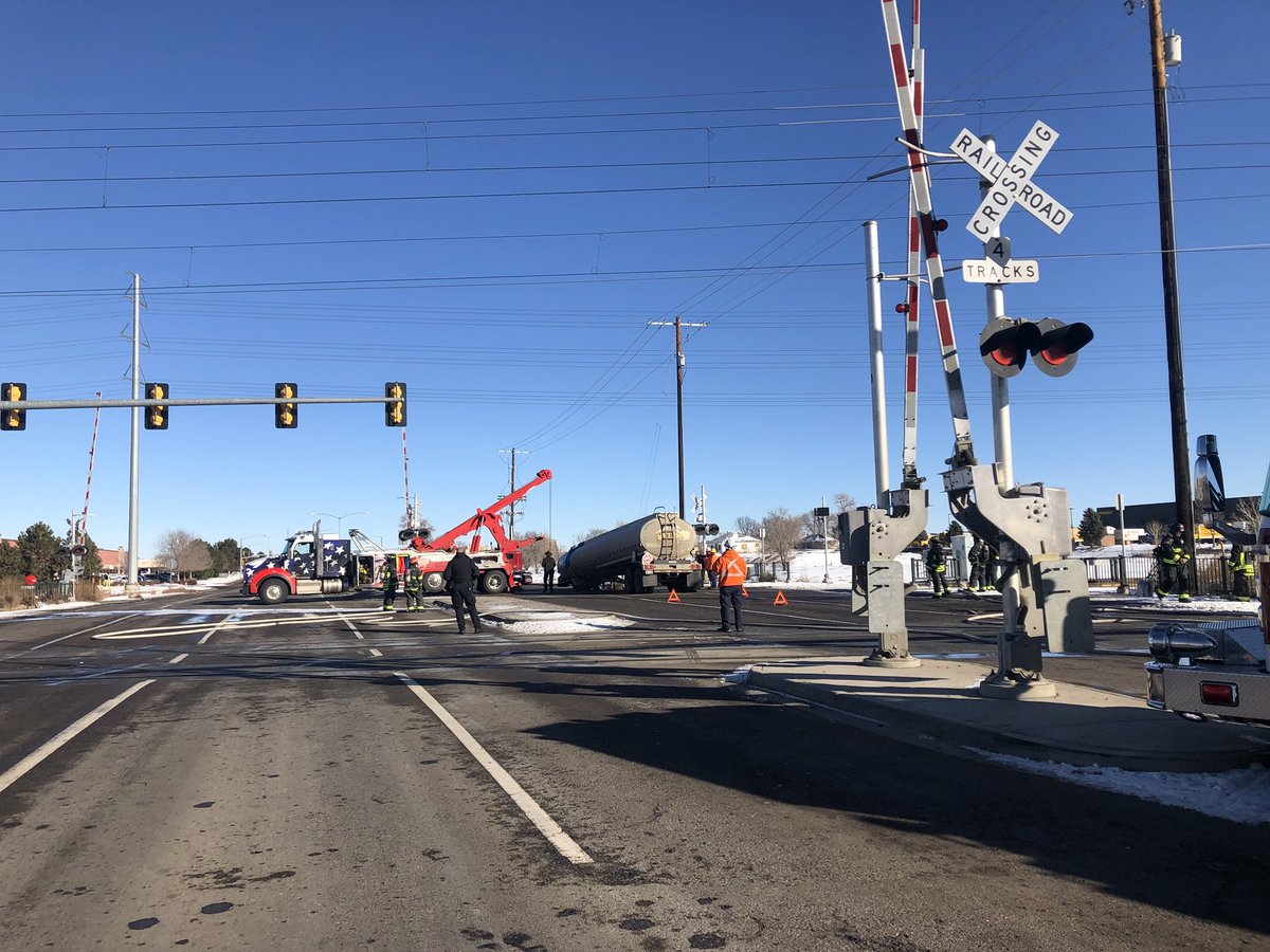 Hazmat Truck Spills Fuel Near 'High Risk' RTD A Line Crossing In Aurora