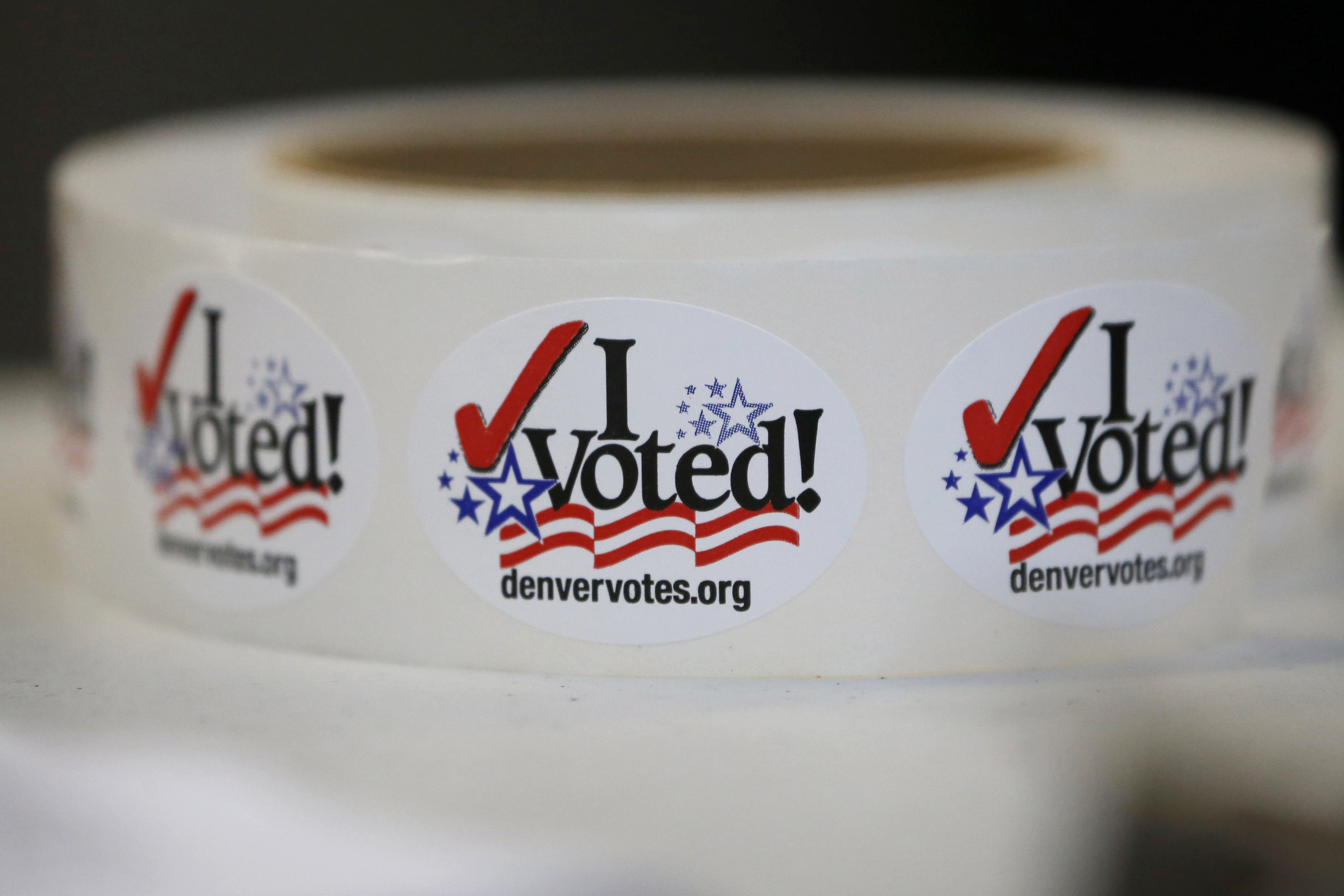 Photo: I VotedSticker, denvervotes.com (AP)