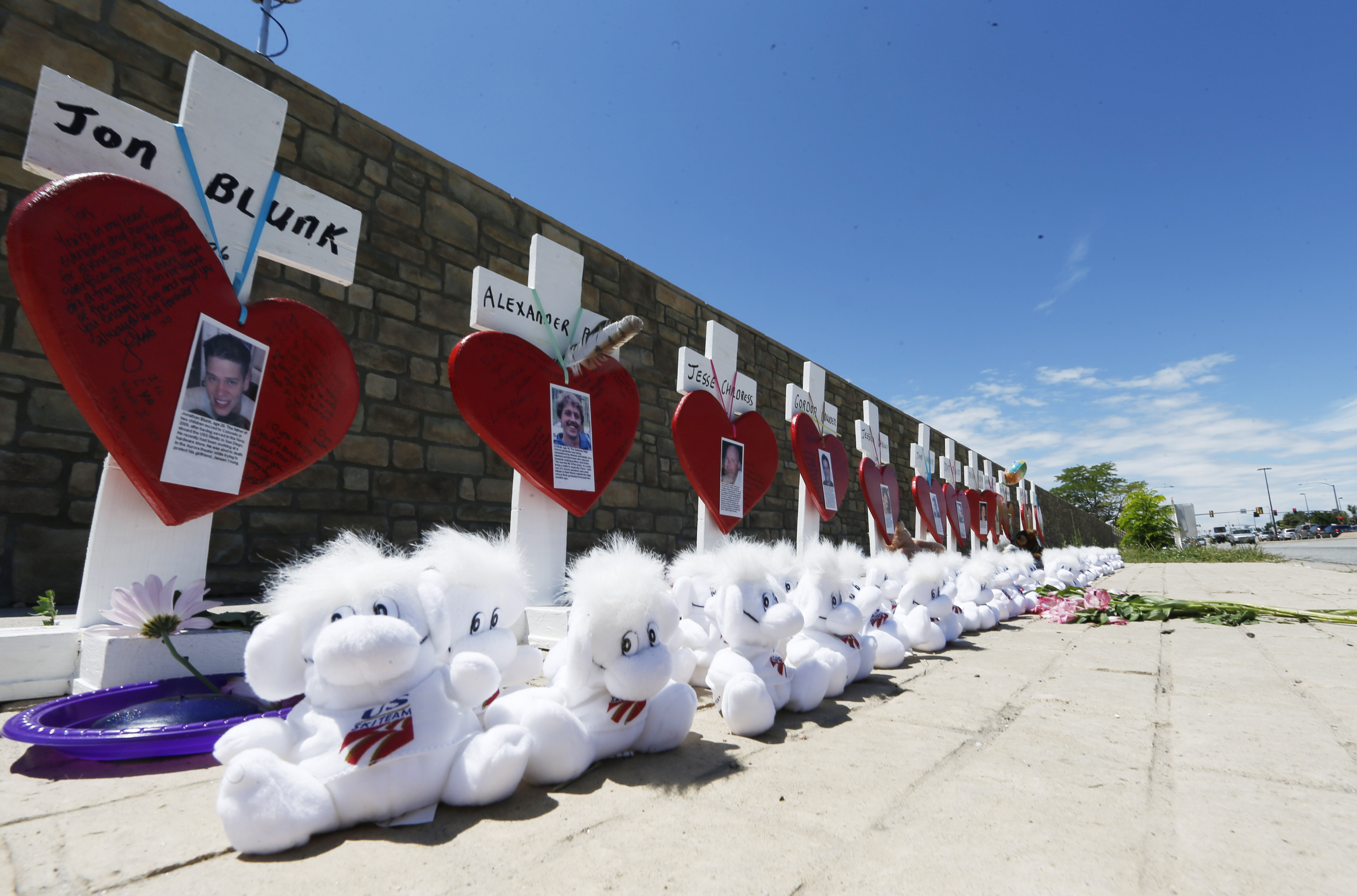 Photo: Aurora Theater Shooting Memorial Crosses 2015 (AP Photo)