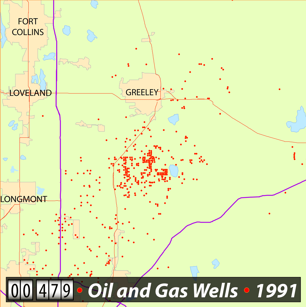 Maps Watch oil and gas wells spread across Colorado Colorado Public