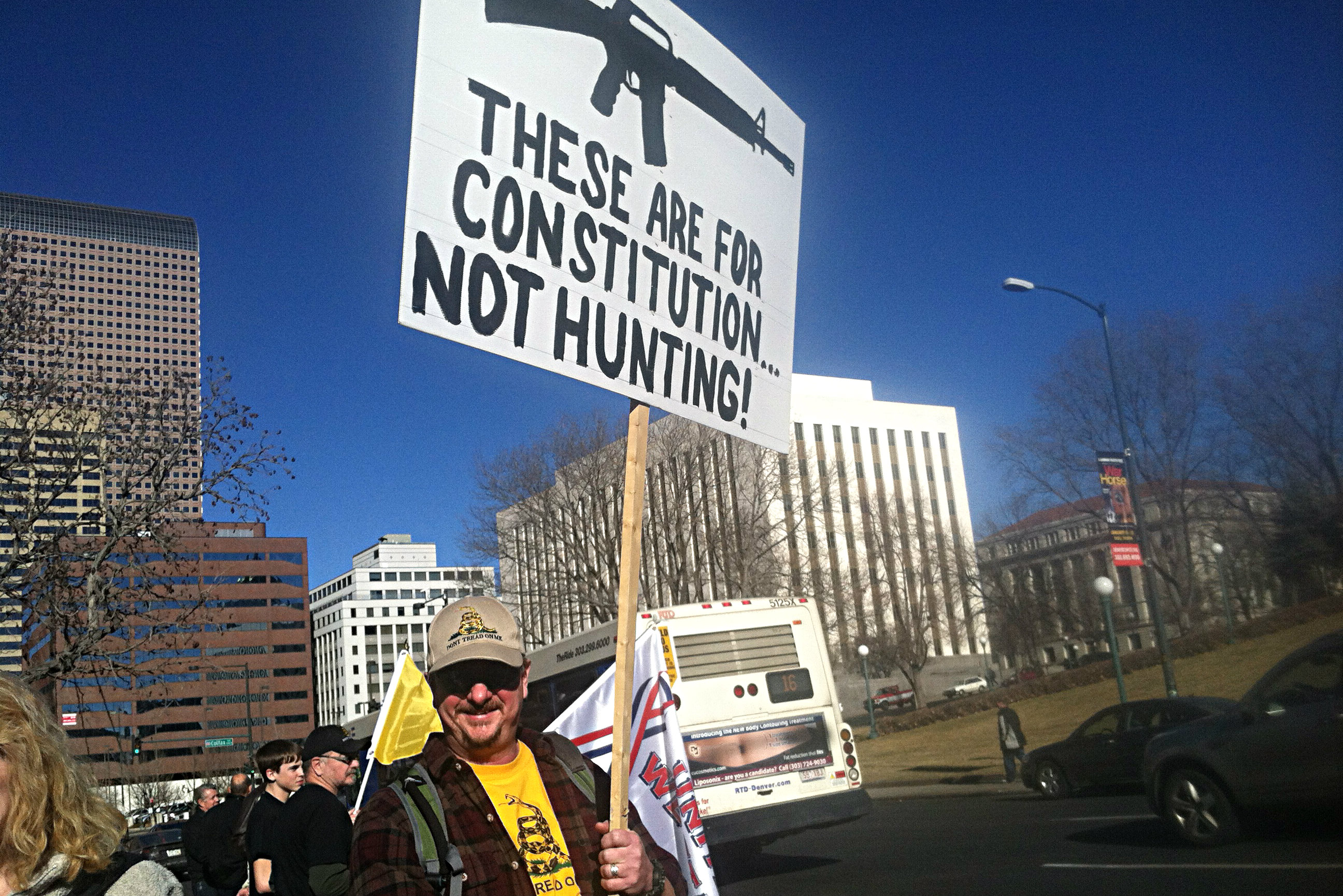 Photo: gun rights protester