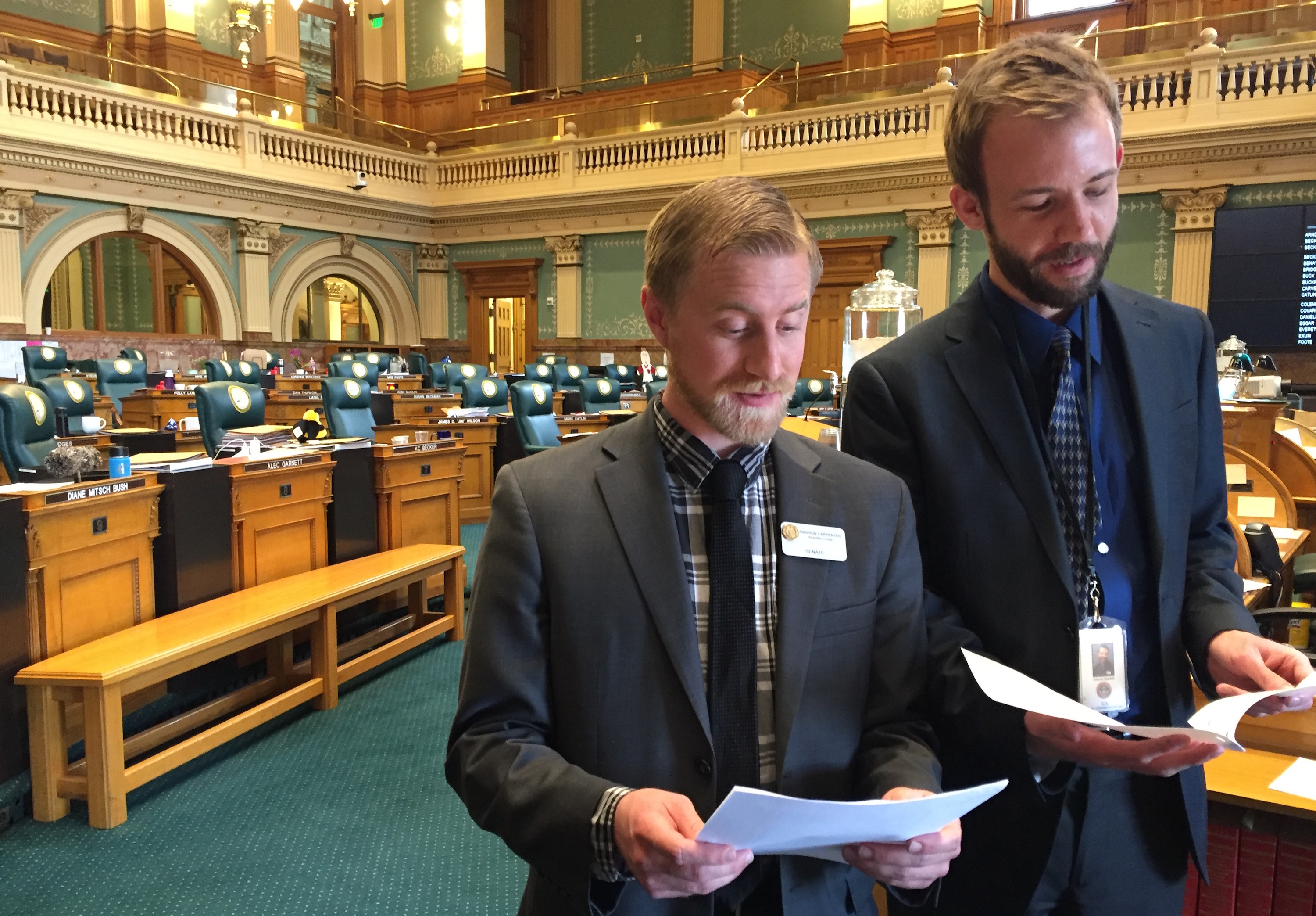 Meet The State Capitol s Reading Clerks Two Guys Who Talk Really 