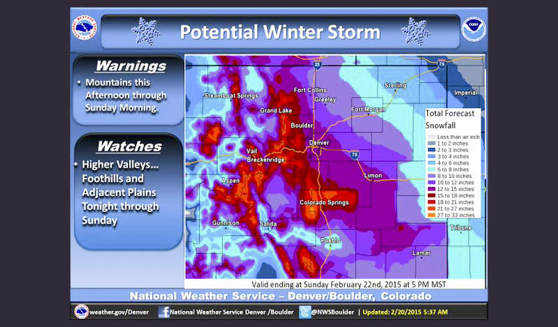 Major winter storm off to a slow start in Colorado