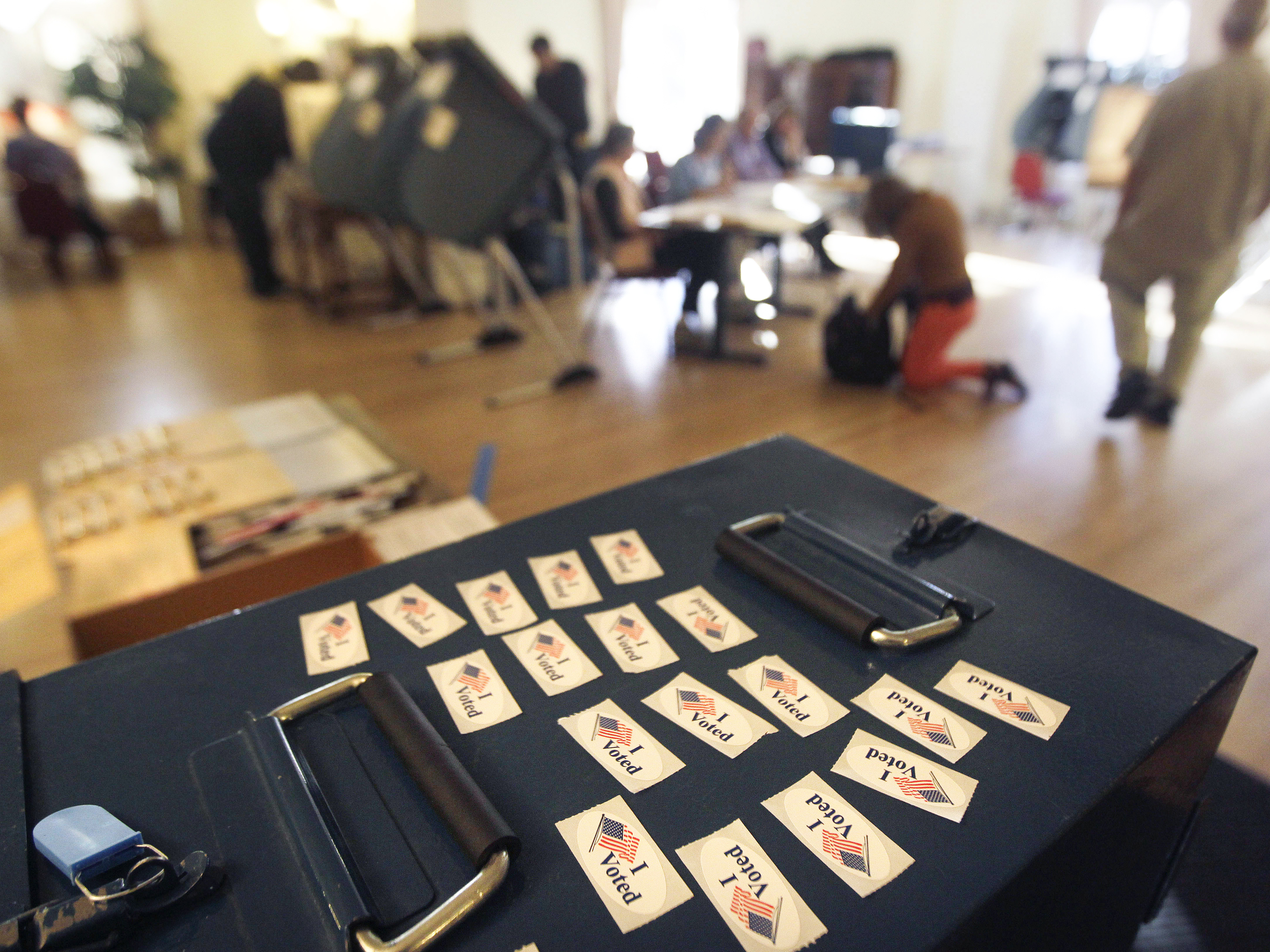 Photo: &#039;I Voted&#039; stickers (AP Photo)