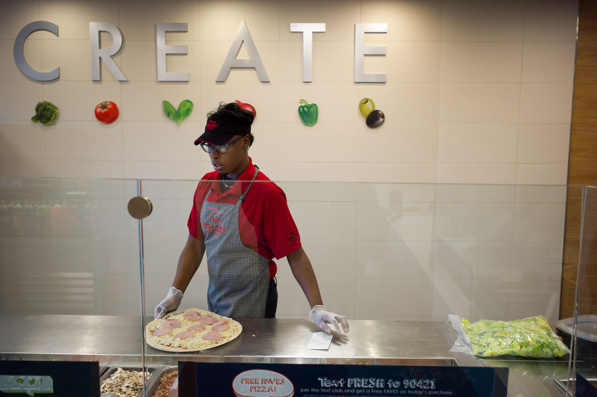 Photo: Chaunsae Dyson behind the counter