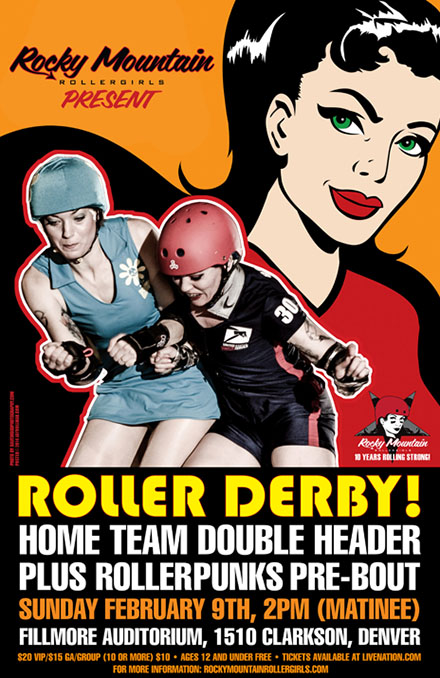 photo: Rocky Mountain Rollergirls: 10 Years Rolling Strong flyer