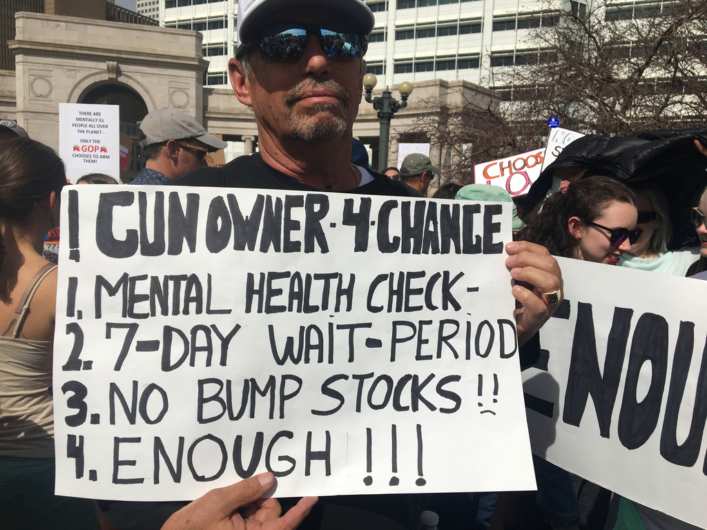 Photo: Gun March Denver Civic Center Park Gun Owner (Turk)