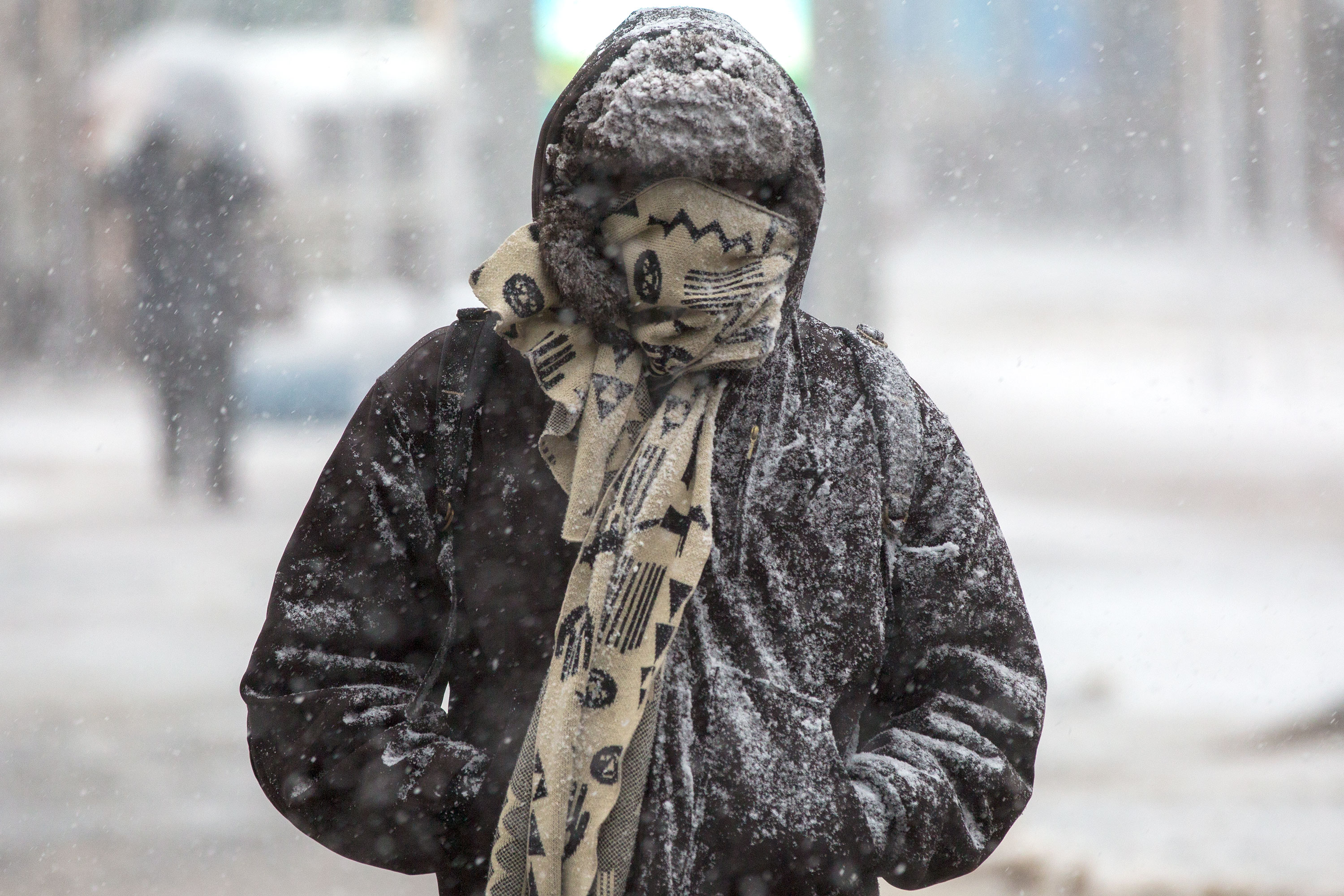 Photo: Bomb Cyclone 3 | Downtown Denver, Bundled Up - HVD