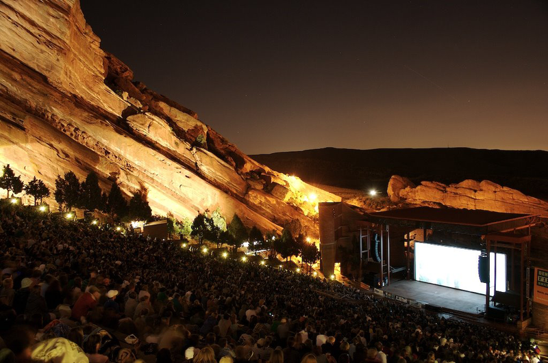 photo: Red Rocks at night