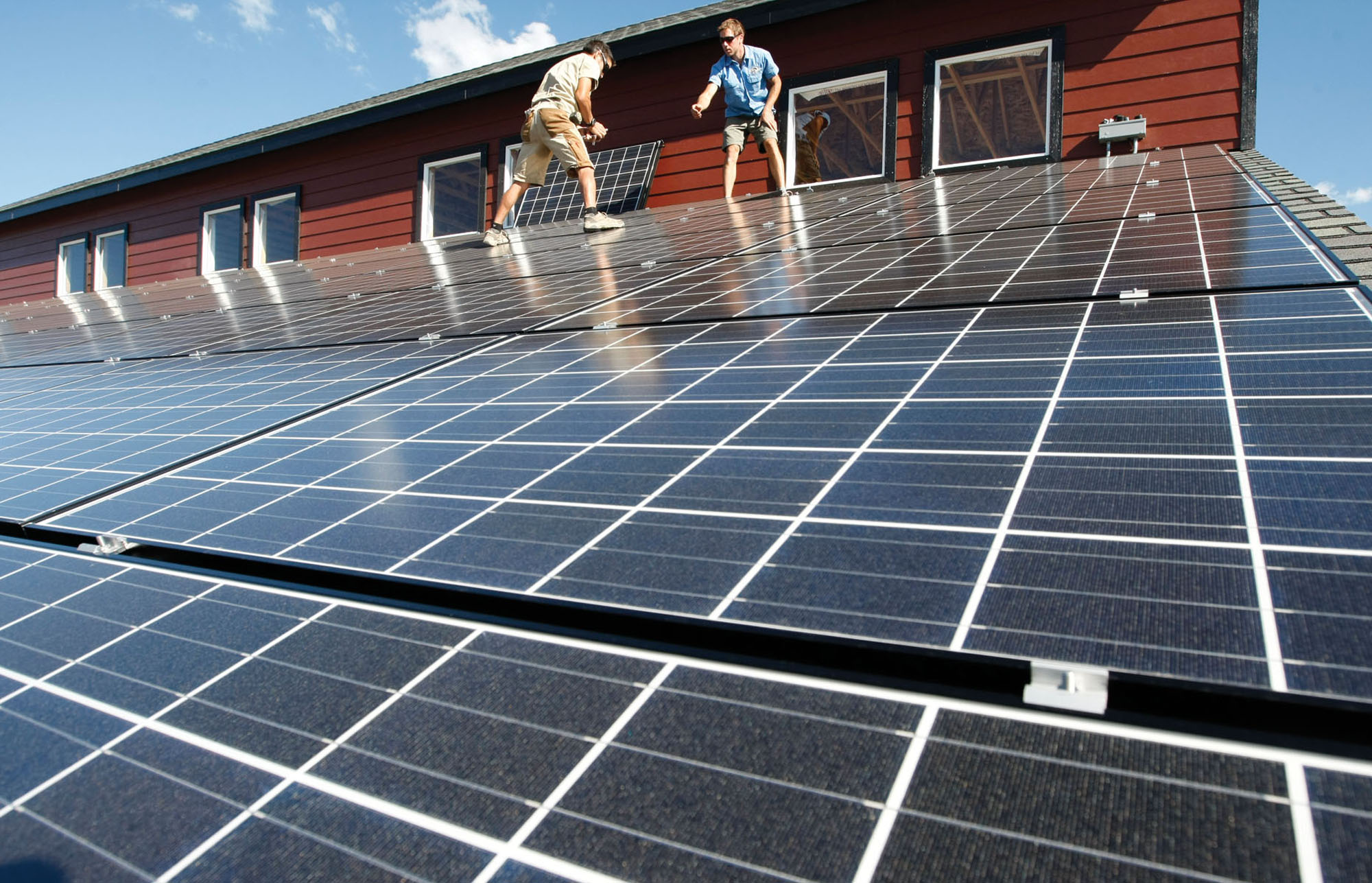 Photo: Rooftop solar panels in Hesperus, Colorado