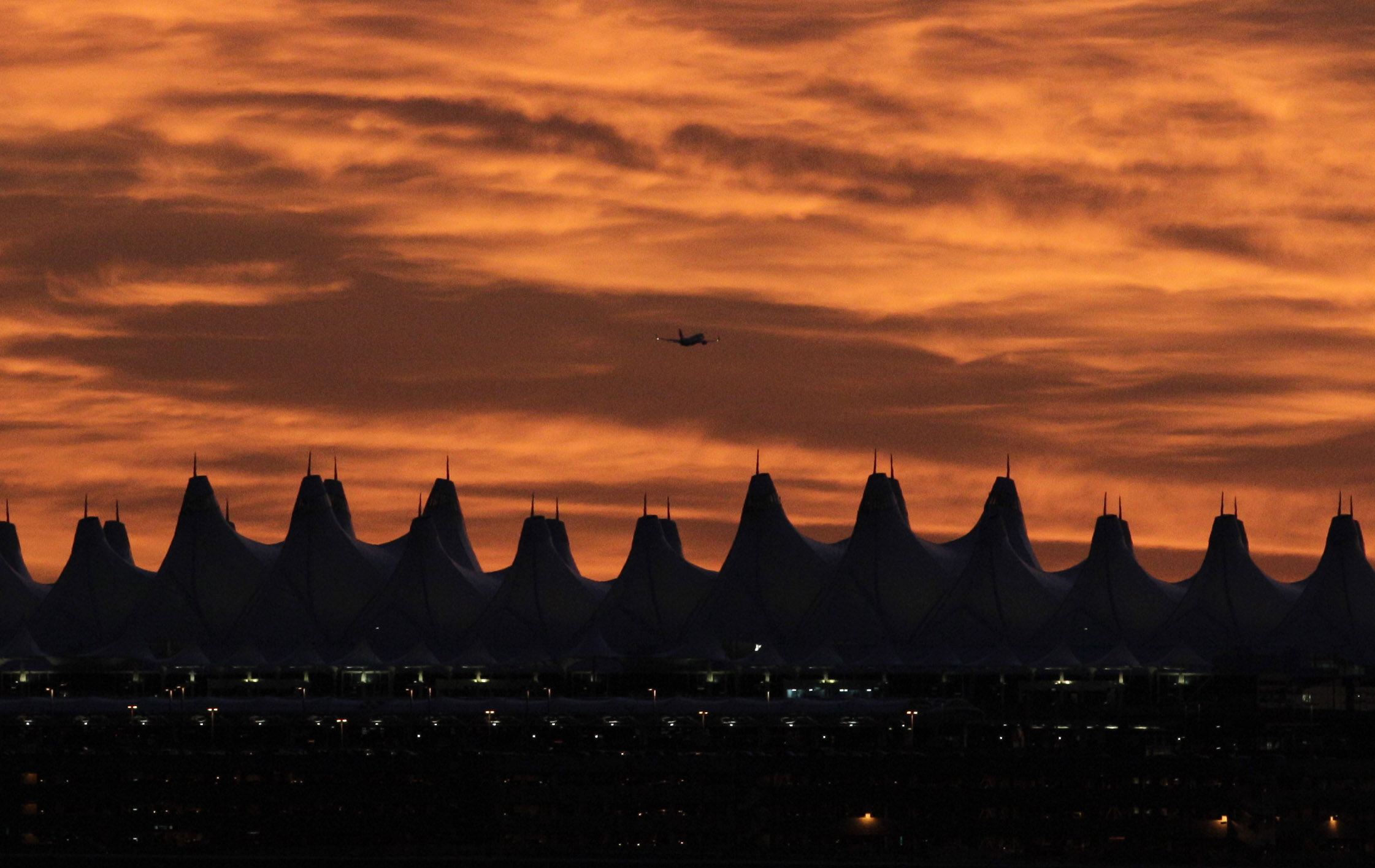 Photo: Denver International Airport Sunset (AP File)