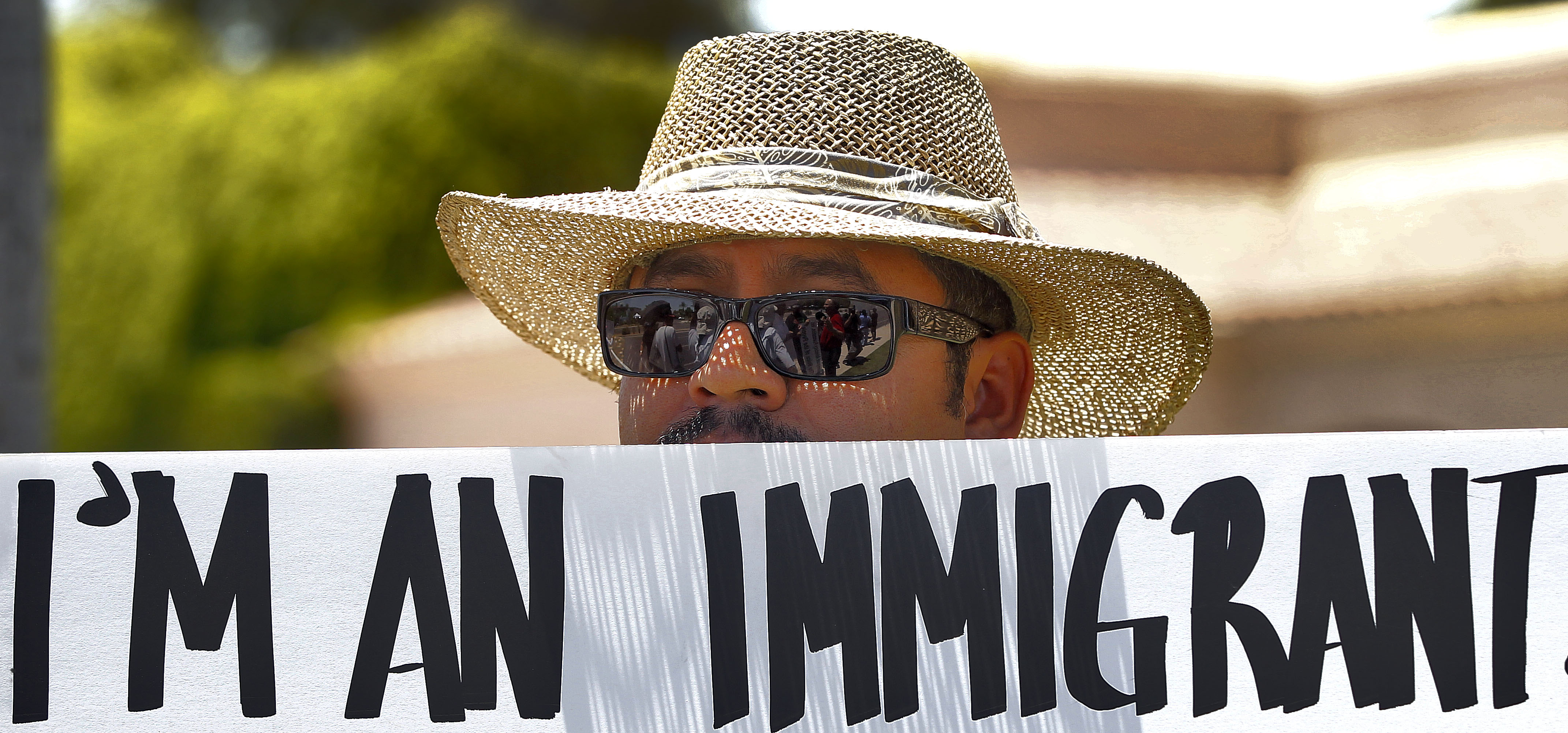 Photo: Demonstrating for immigrant rights in Arizona (AP file)