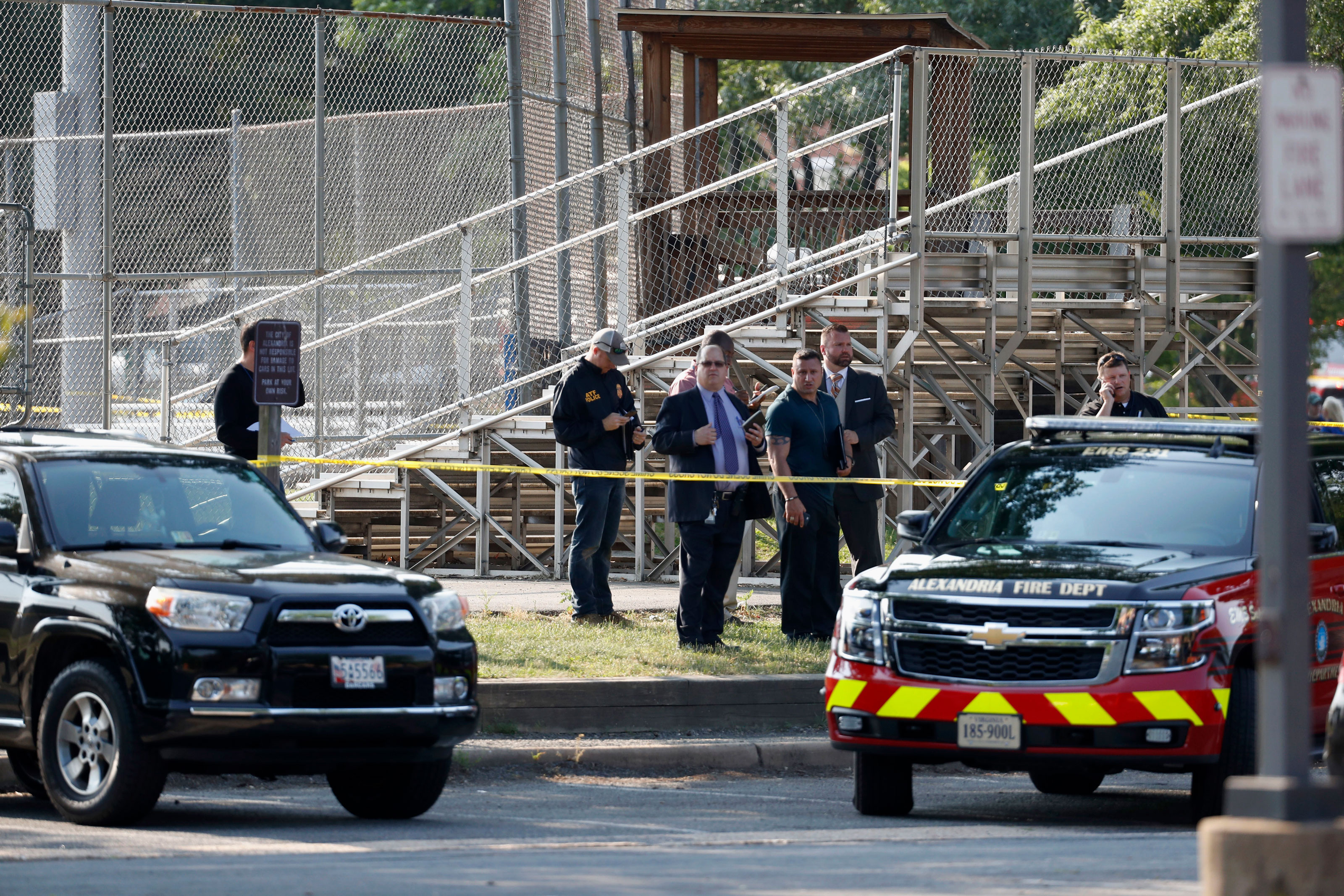 Photo: Congressman Shot, VA DC - AP Photo