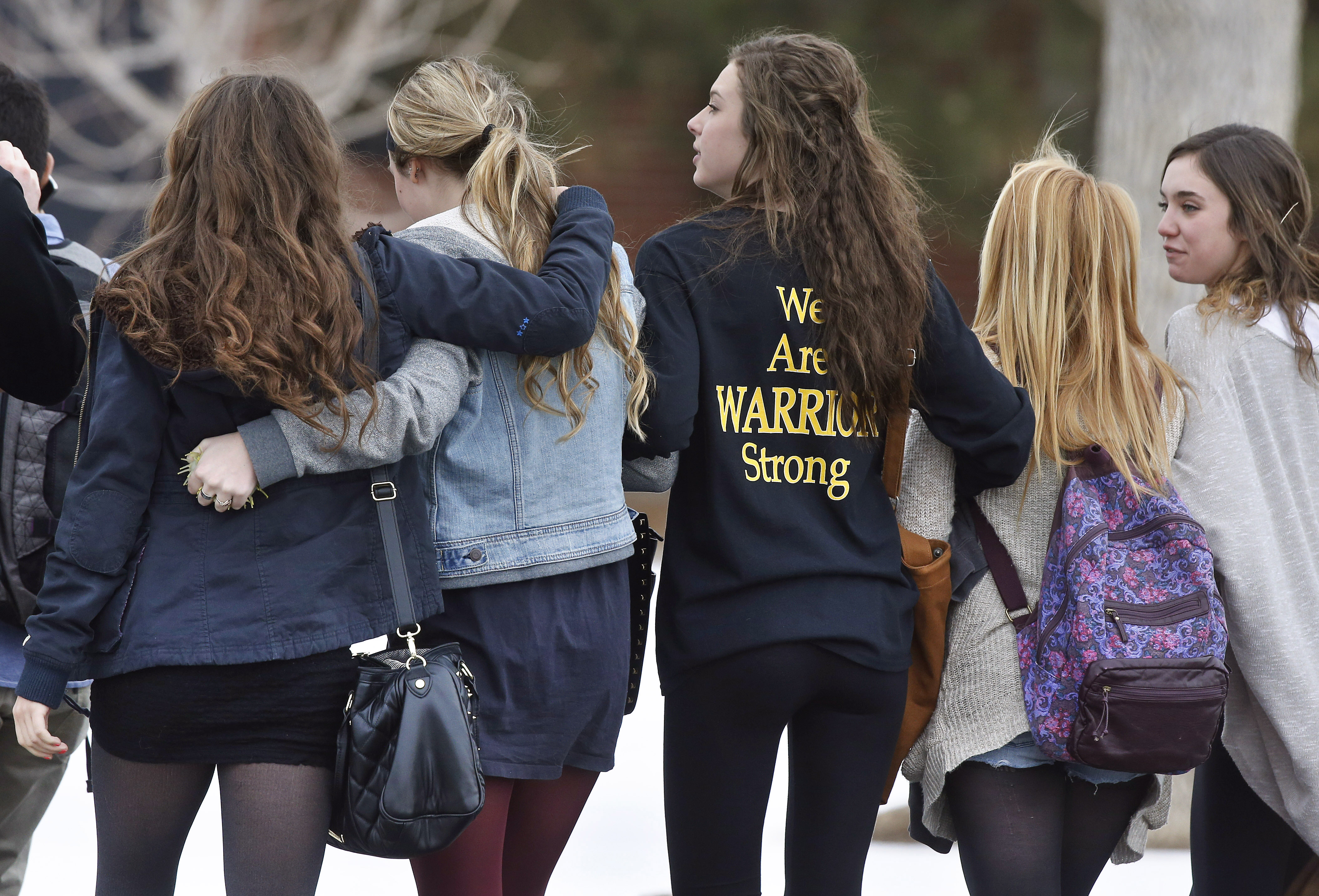 Photo: Arapahoe High School students in Jan. 2014 (AP Photo)