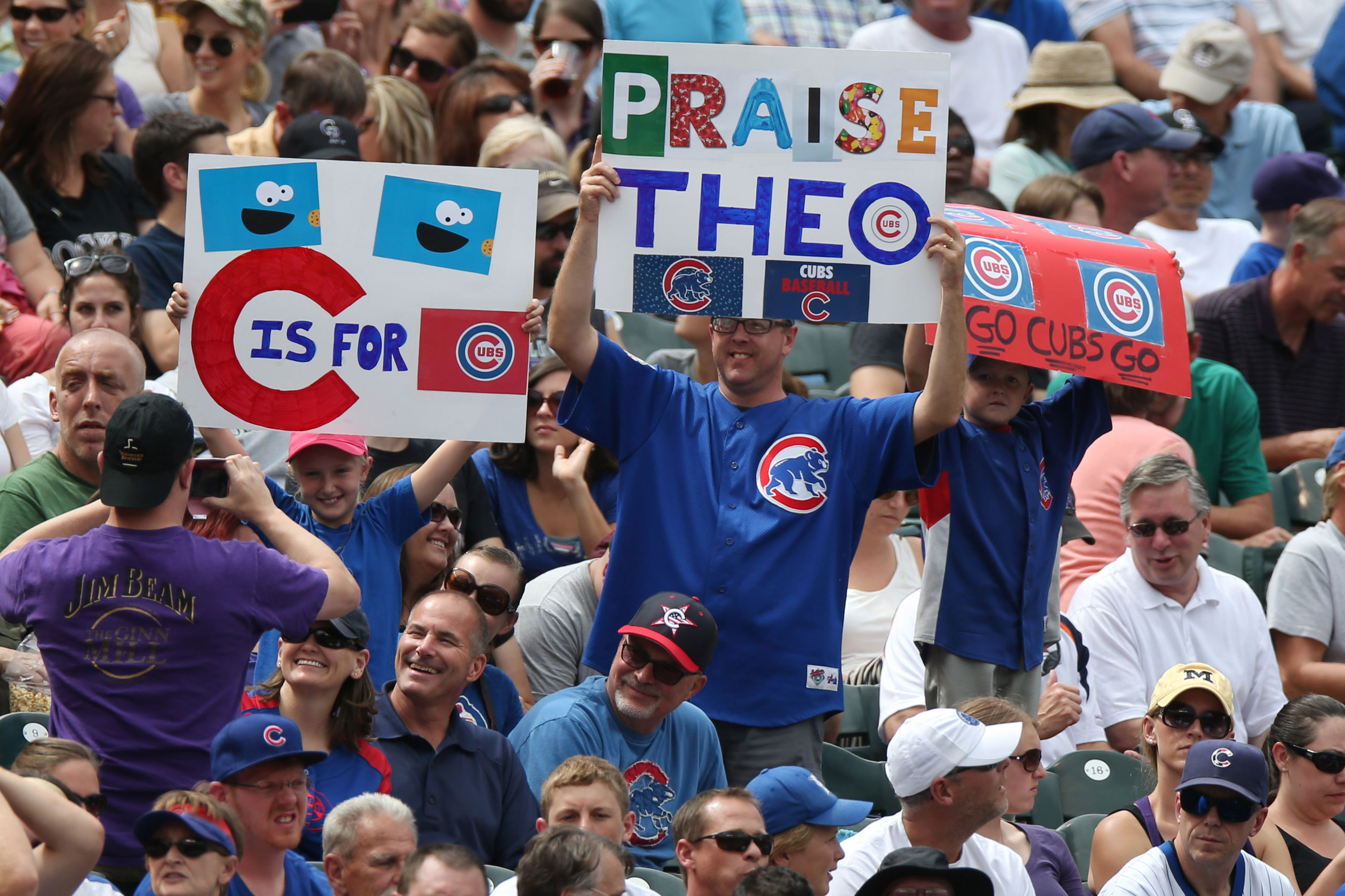 Photo: Chicago Cubs Fans At Coors Field, AP, Aug 7 2014