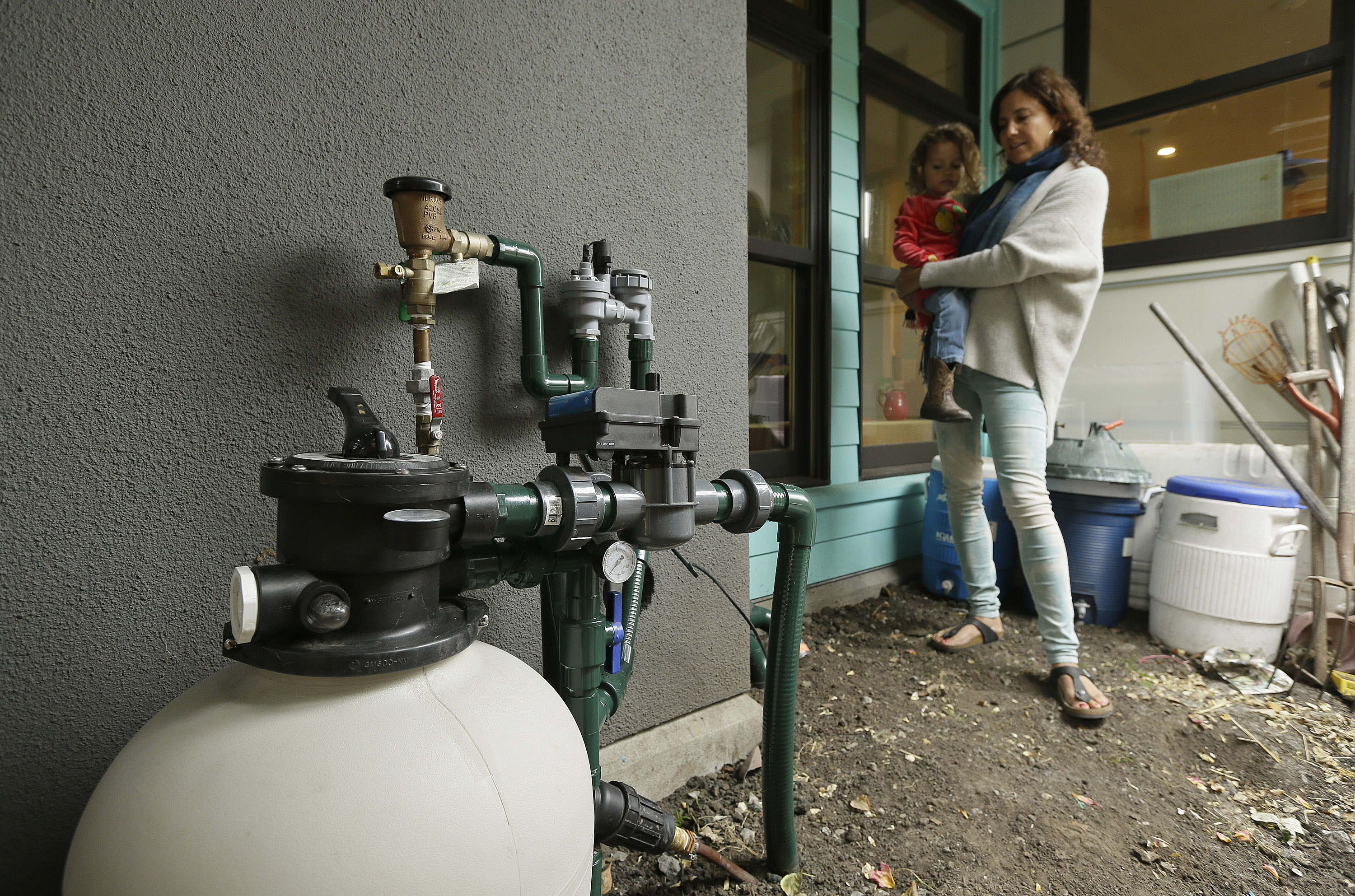 Photo: Gray water filtering system (AP Photo)