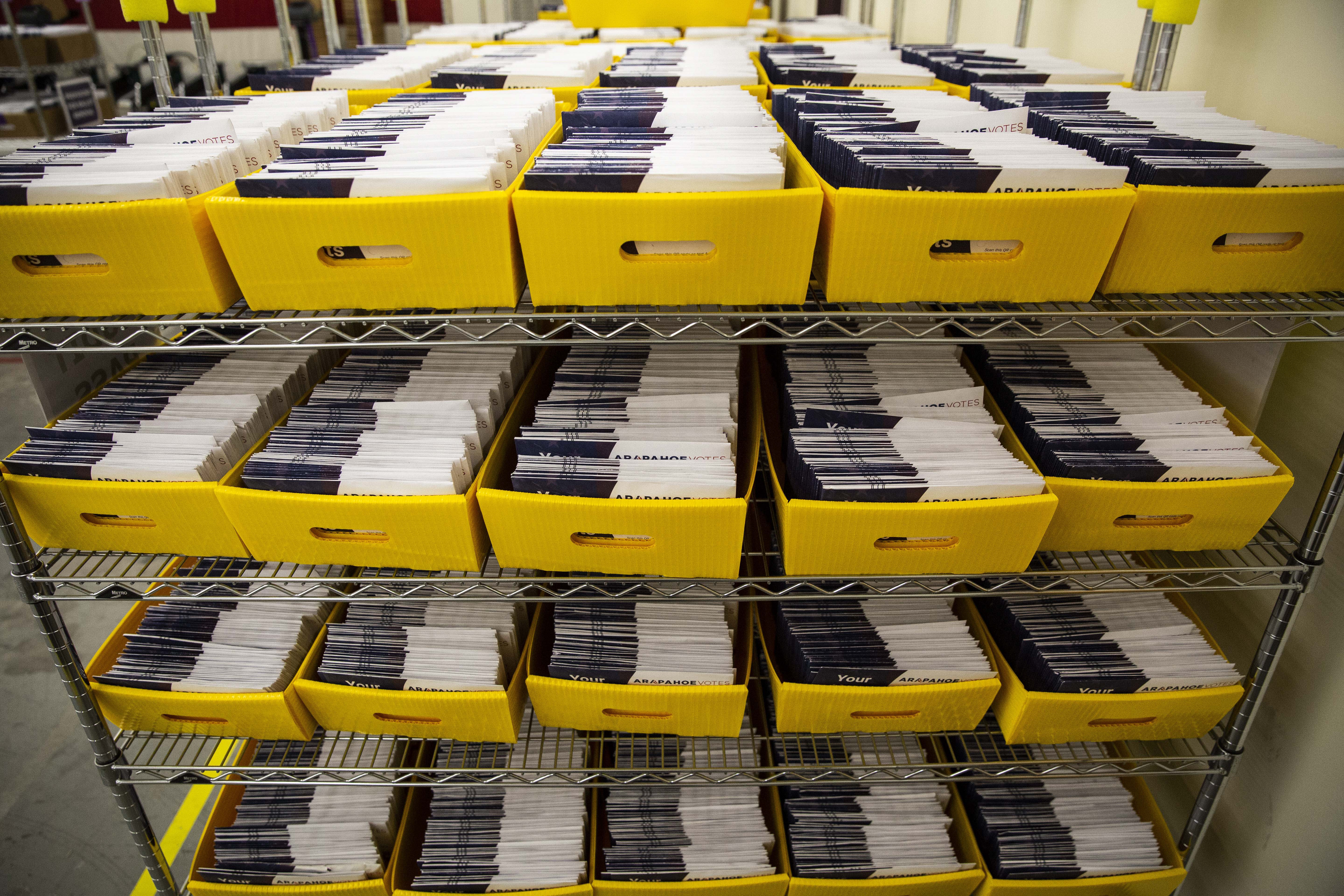 Photo: Ballot Processing 10 | Boxes of ballots WIDE