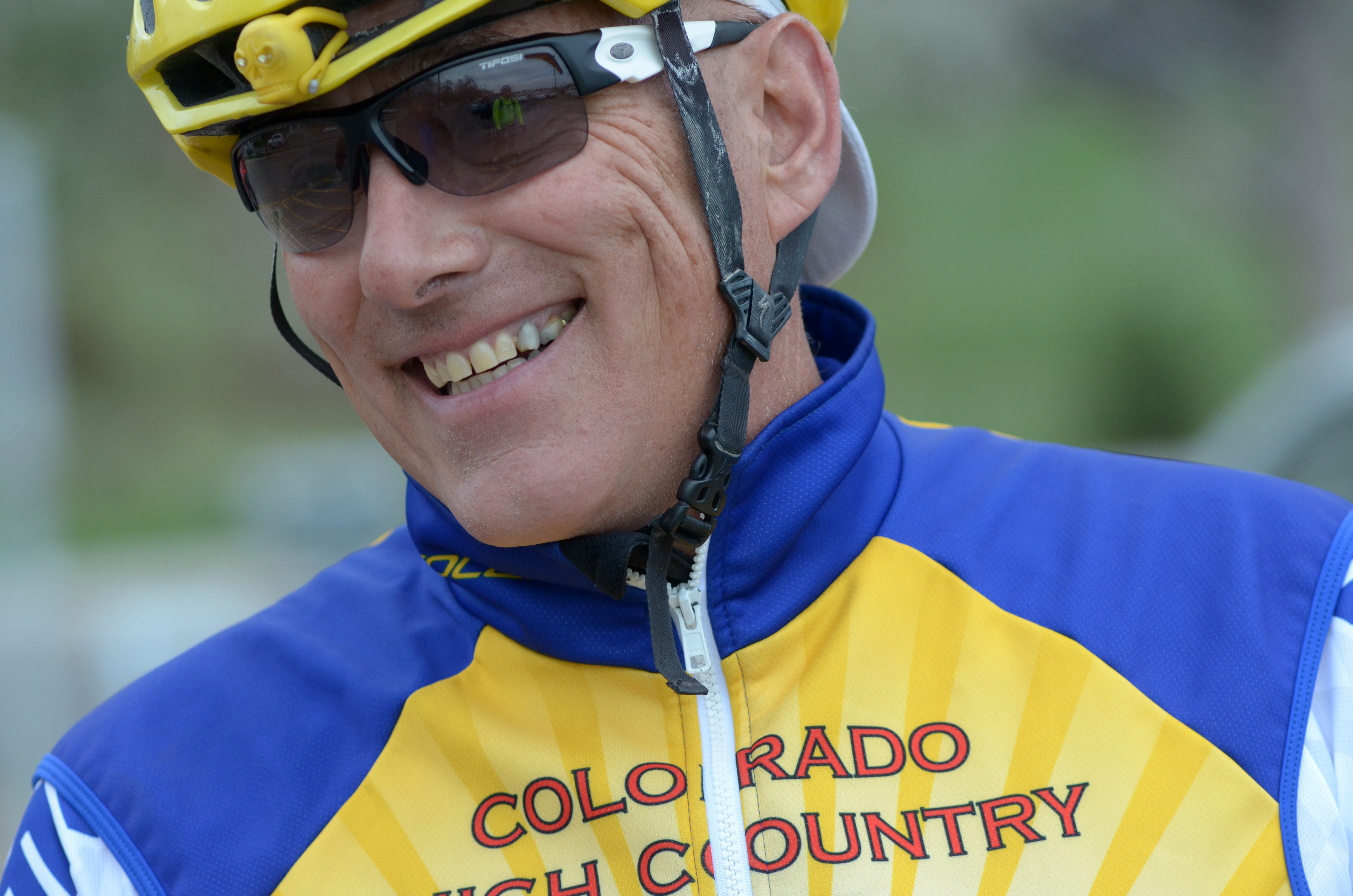 Photo: Denver bicycle club ride, closeup of rider (Minor)