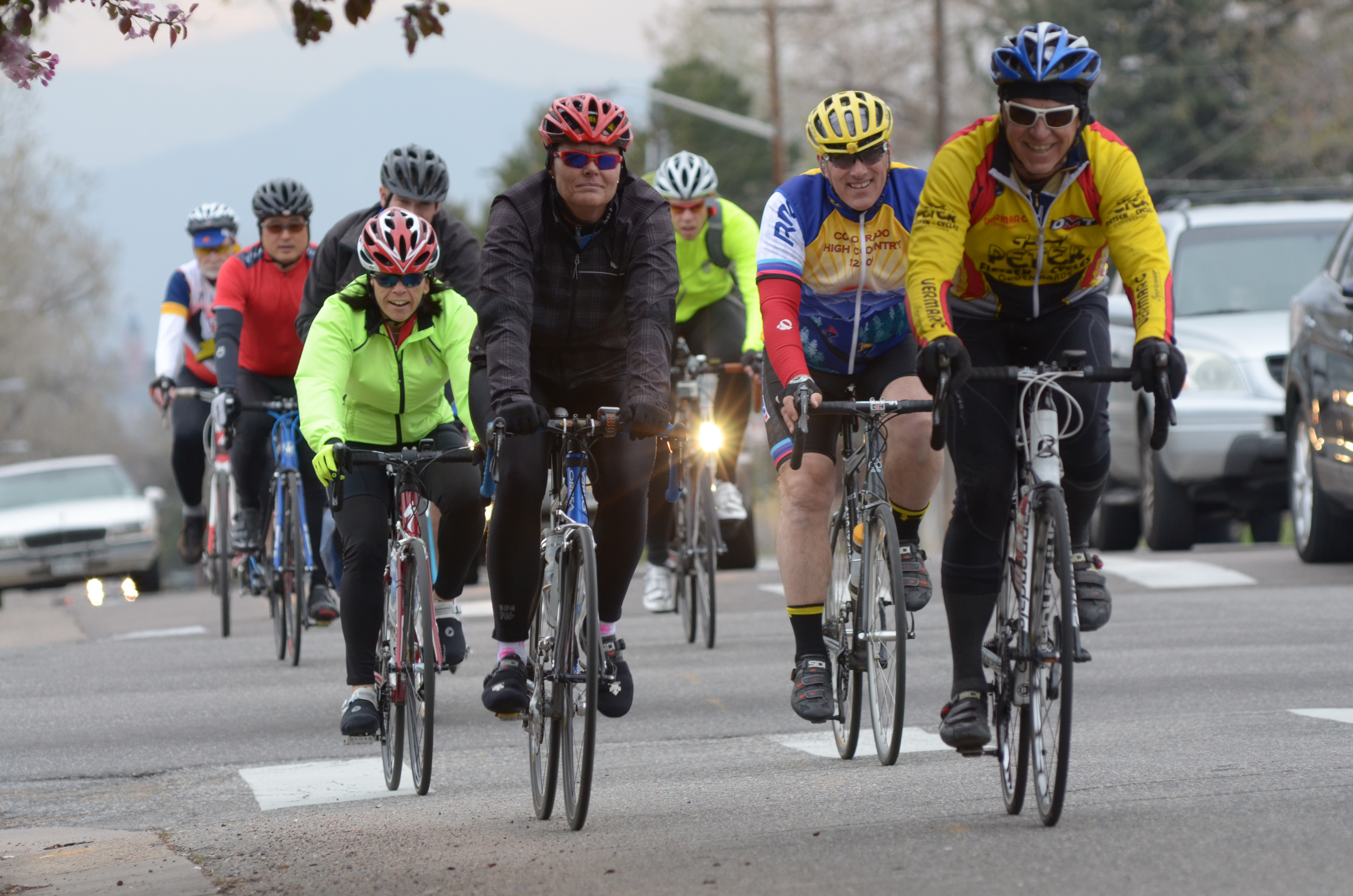 Photo: Denver bicycle club ride, tight group (Minor)