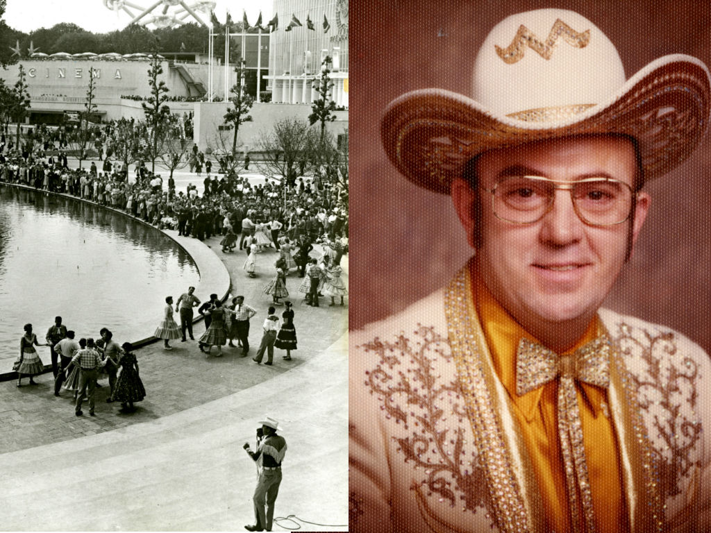 Photo Square dance caller Cal Golden with profile shot Colorado
