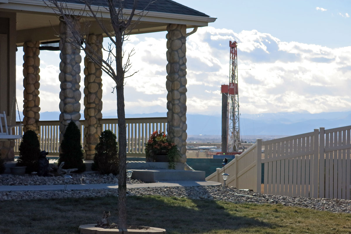 Photo: Weld County Home, Adjacent Oil Drilling Rig 2