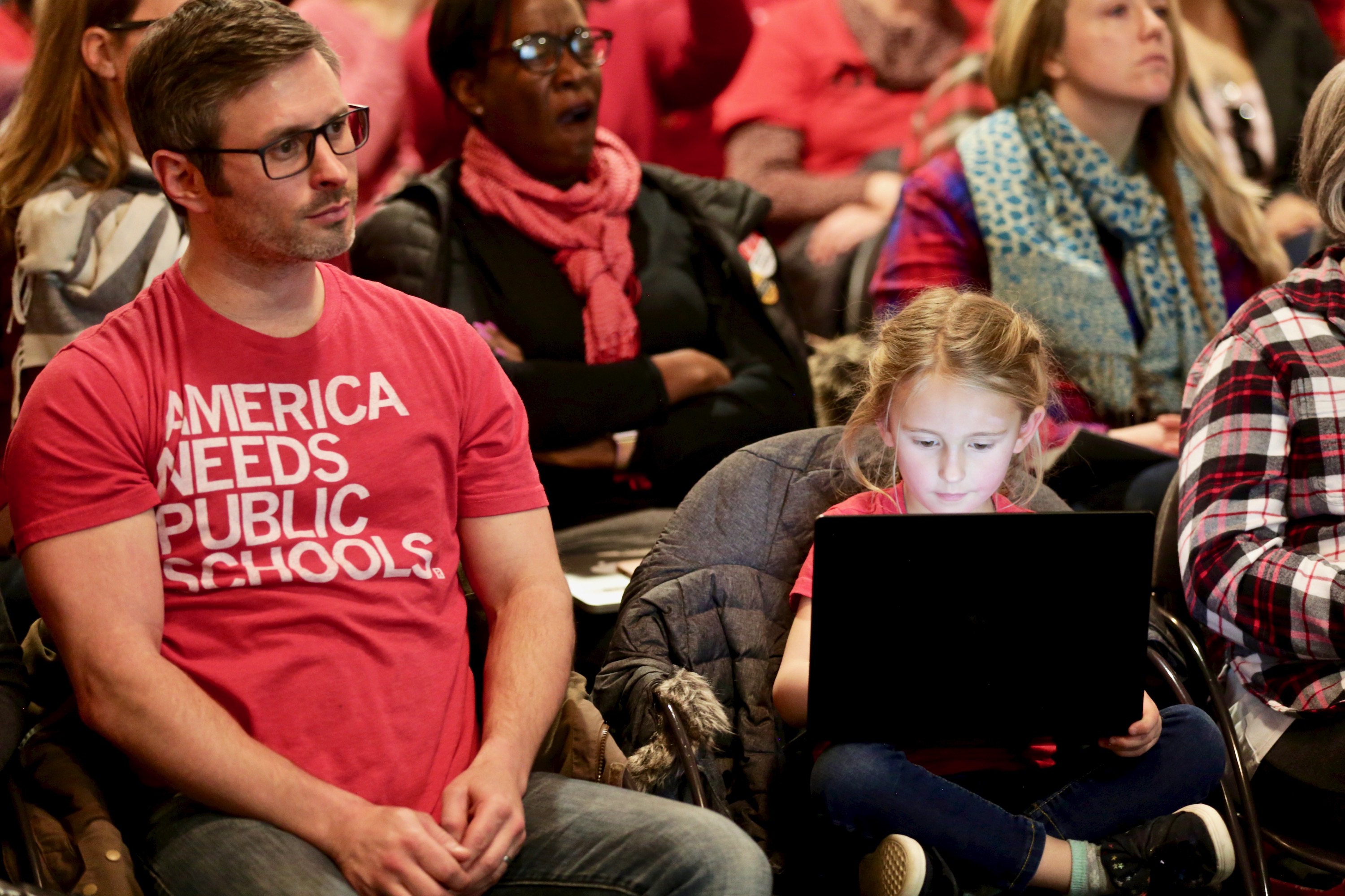 Photo: Denver Teacher Strike Wednesday 6 |Bargaining Room