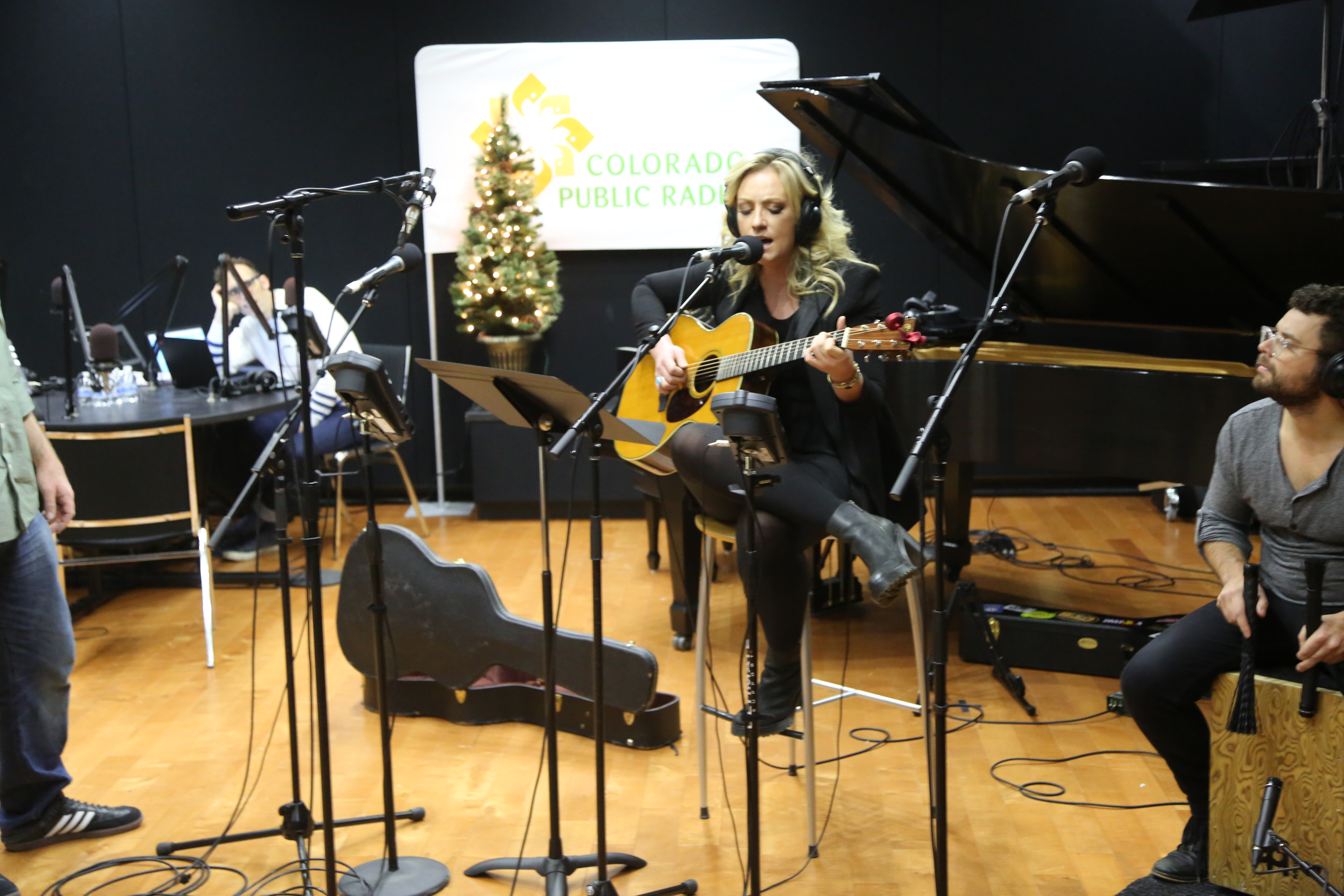 Photo: Country singer Clare Dunn performs in the CPR Performance Studio