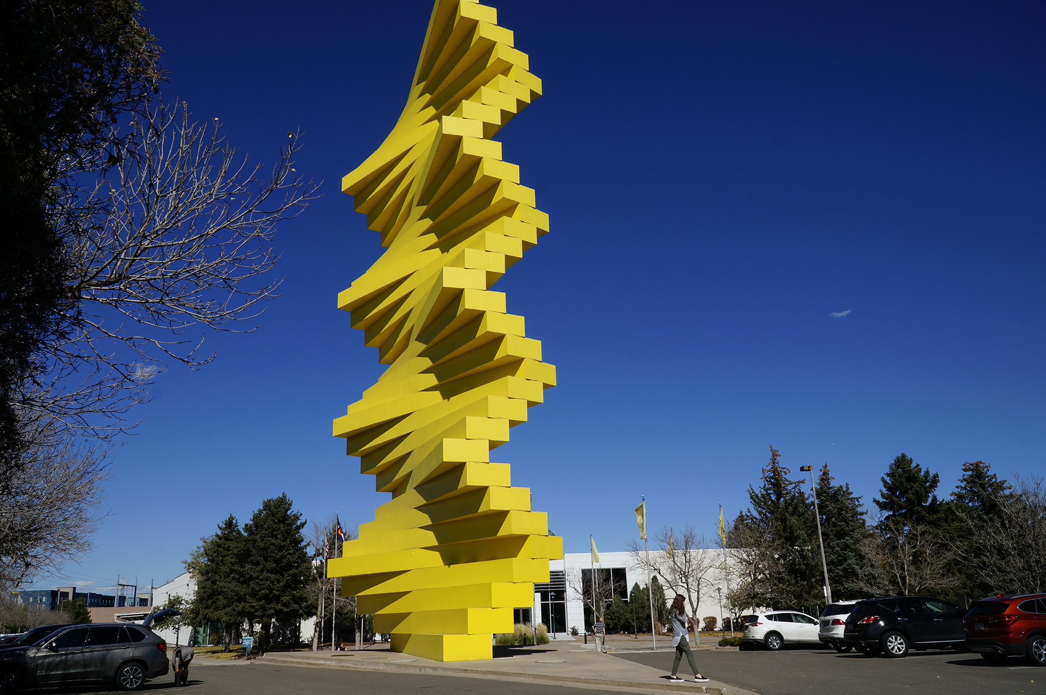 That Yellow ‘Noodle Sculpture’ On I25? It’s Got A Back Story Worth