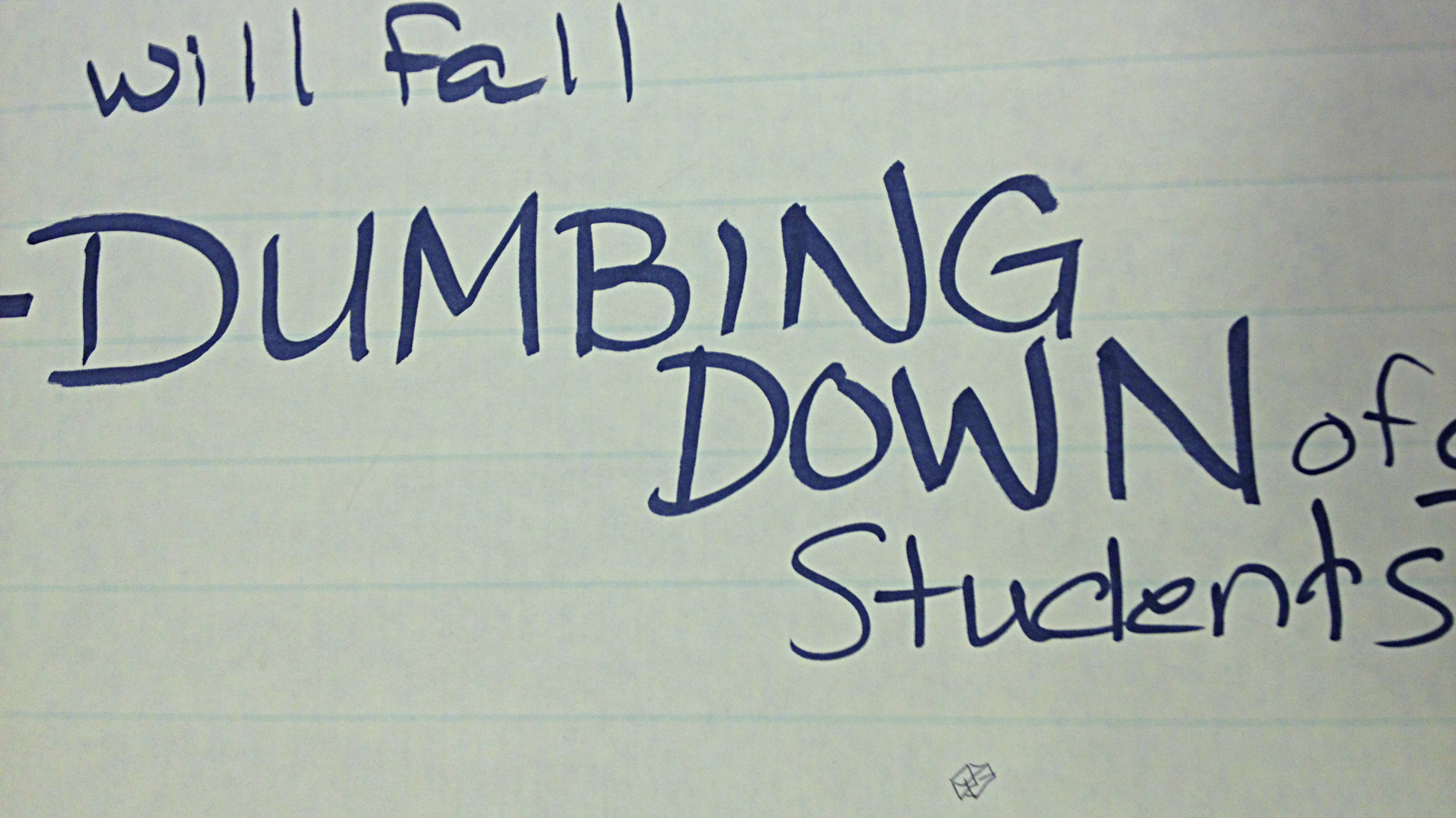 Photo: GW 1 - dumbing down