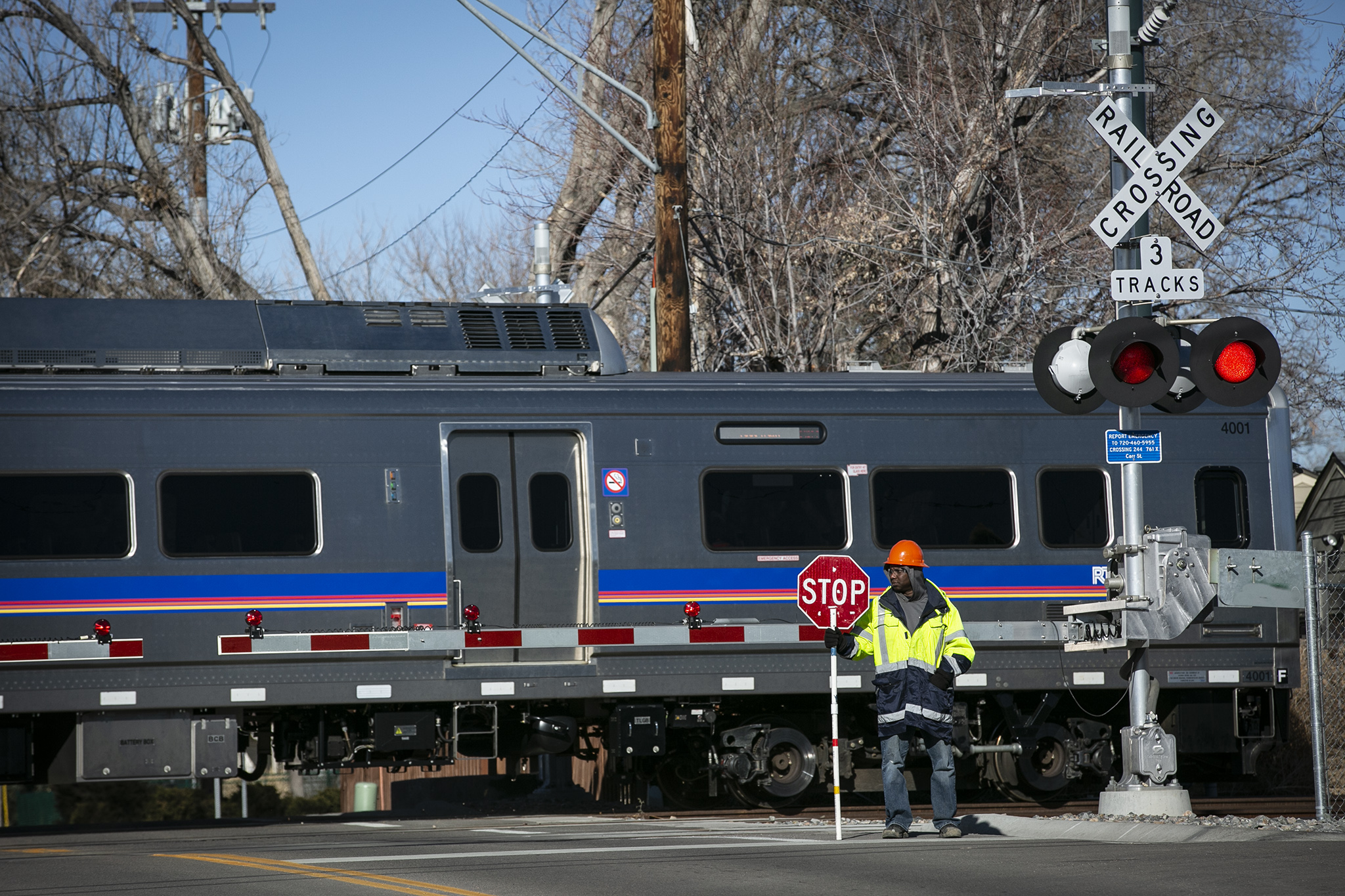 Photo: G Line flagger Jan. 2018