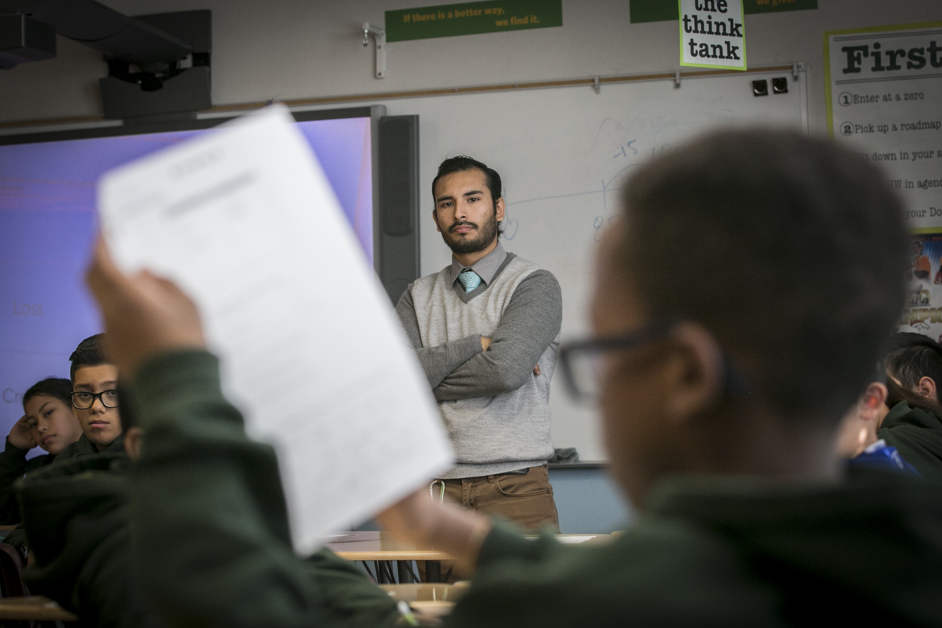 Photo: Denver teachers post-Trump 3 | Alejandro Fuentes