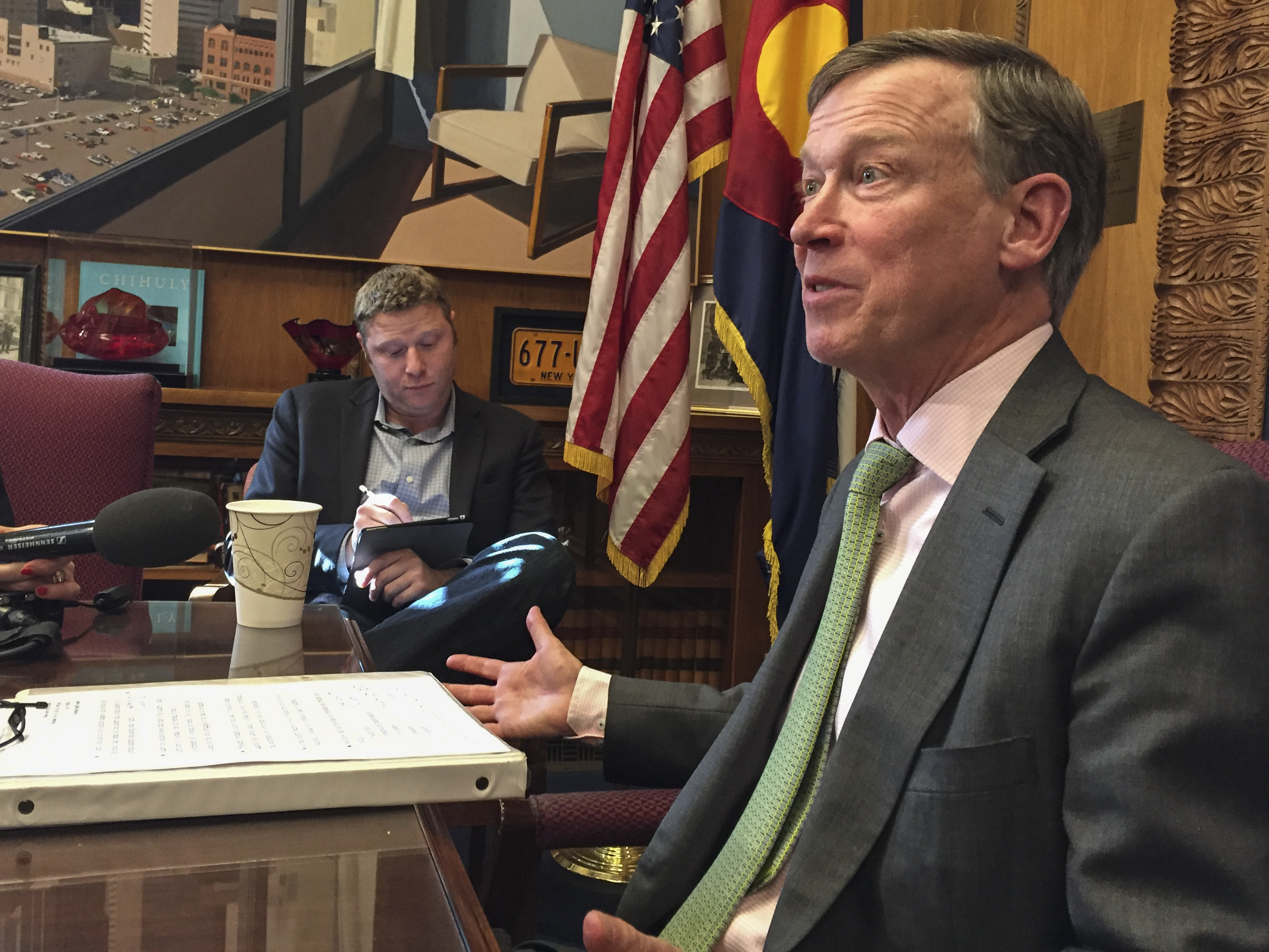 Photo: Gov. John Hickenlooper Nov 2016 (Staff)