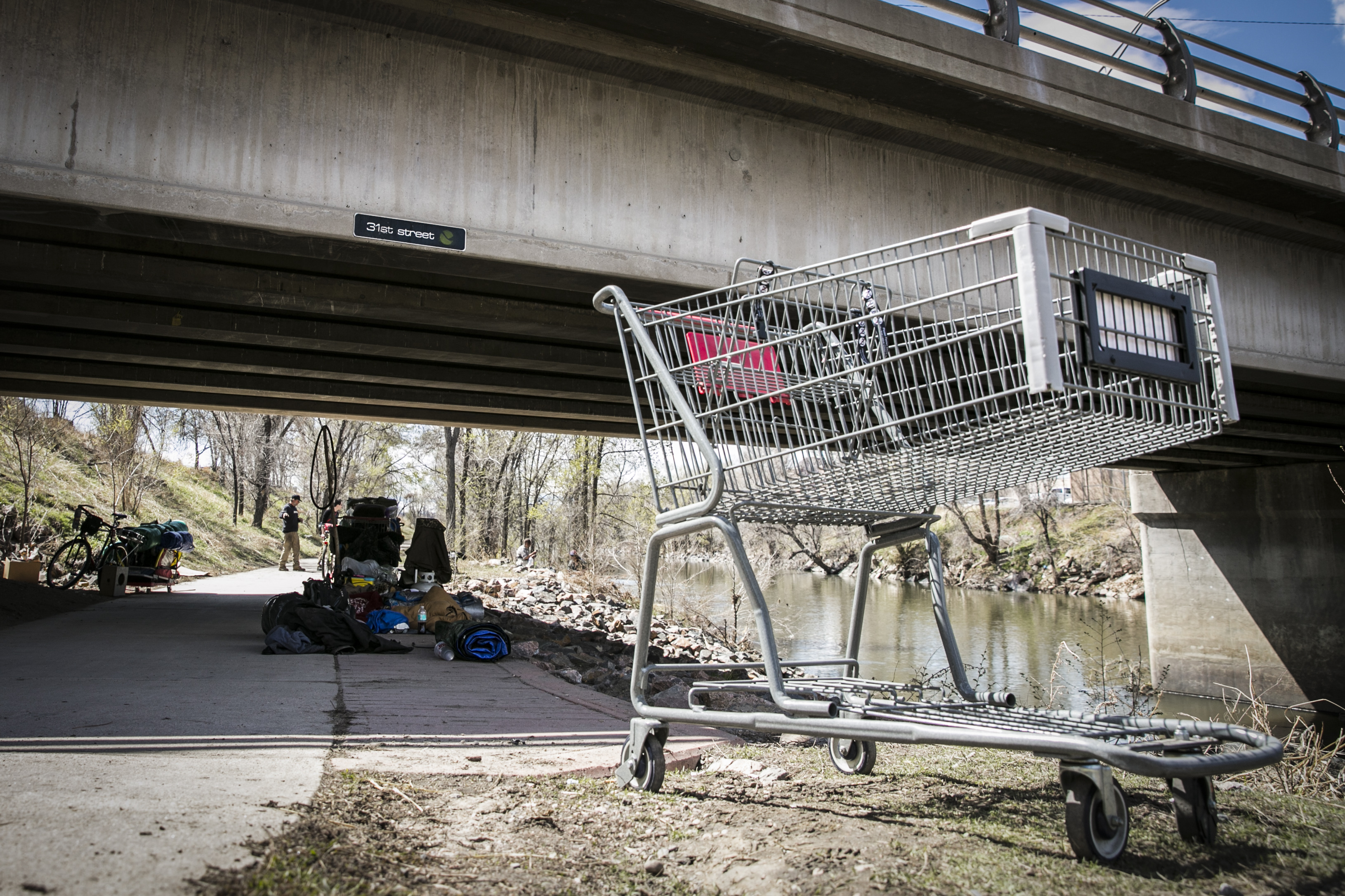 Photo: Denver Homeless 1 | Cart near Platte