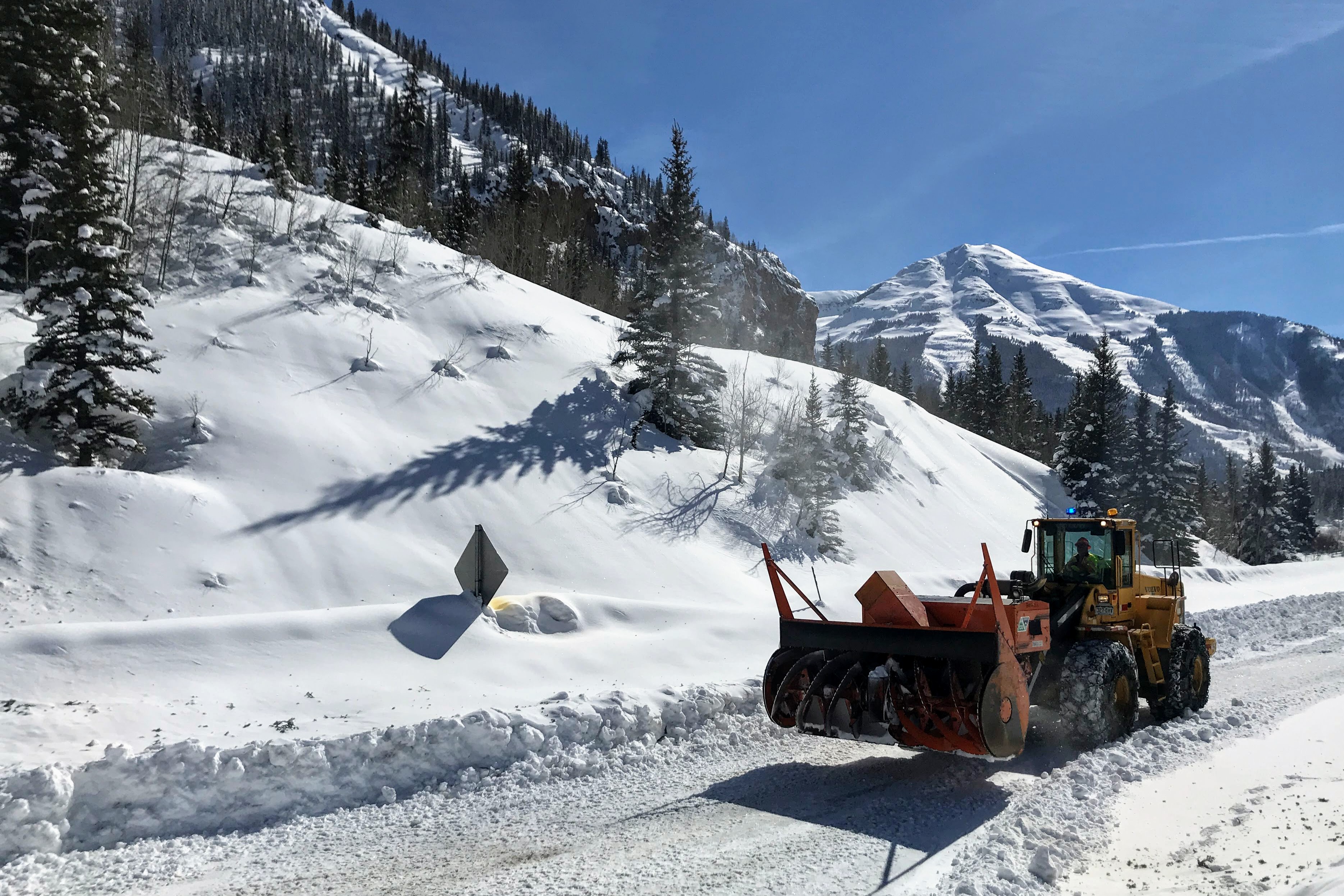 Photo: CDOT Red Mountain Pass U.S. 550 Avalanche Cleanup