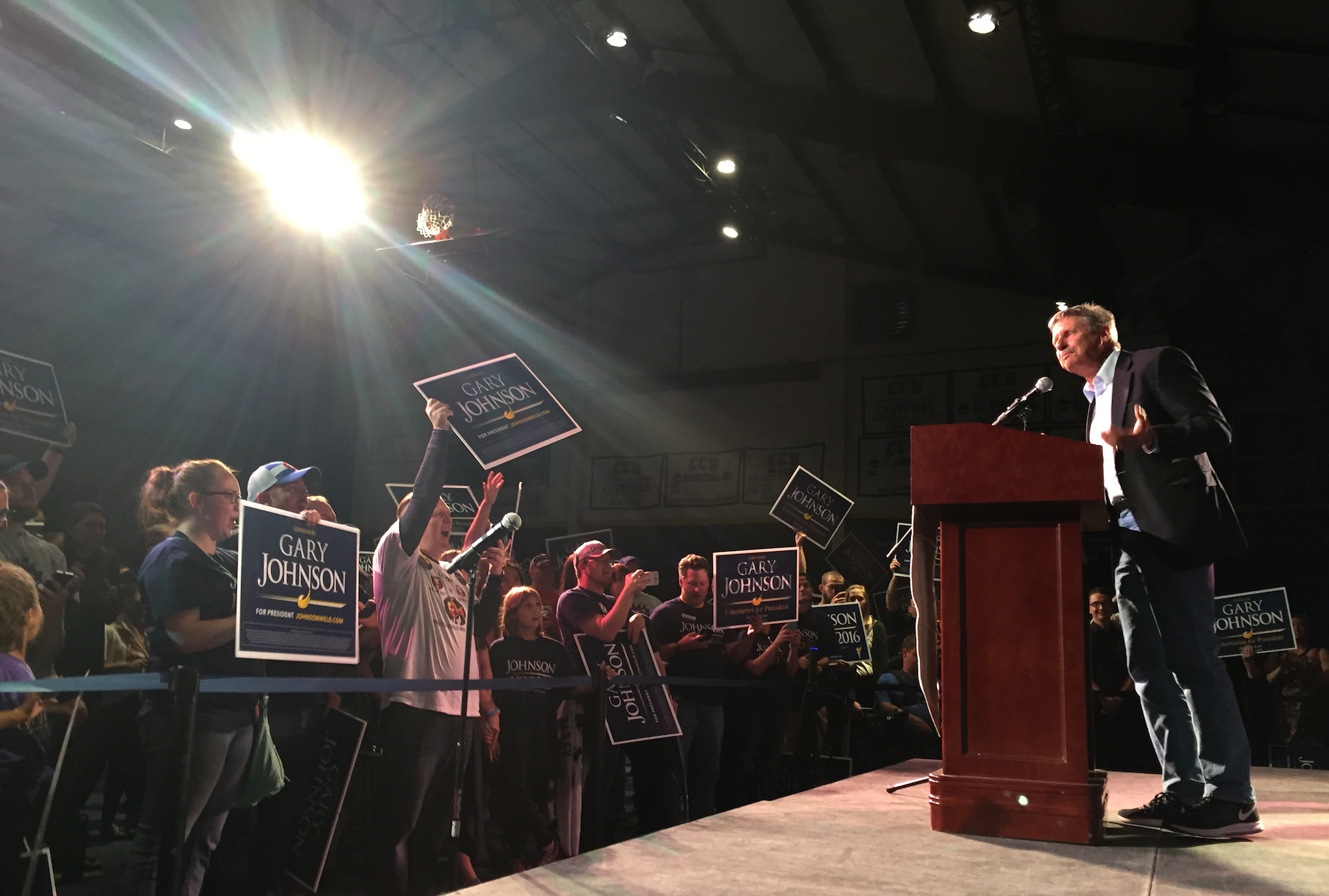 Photo: Gary Johnson In Denver 11-6-2016