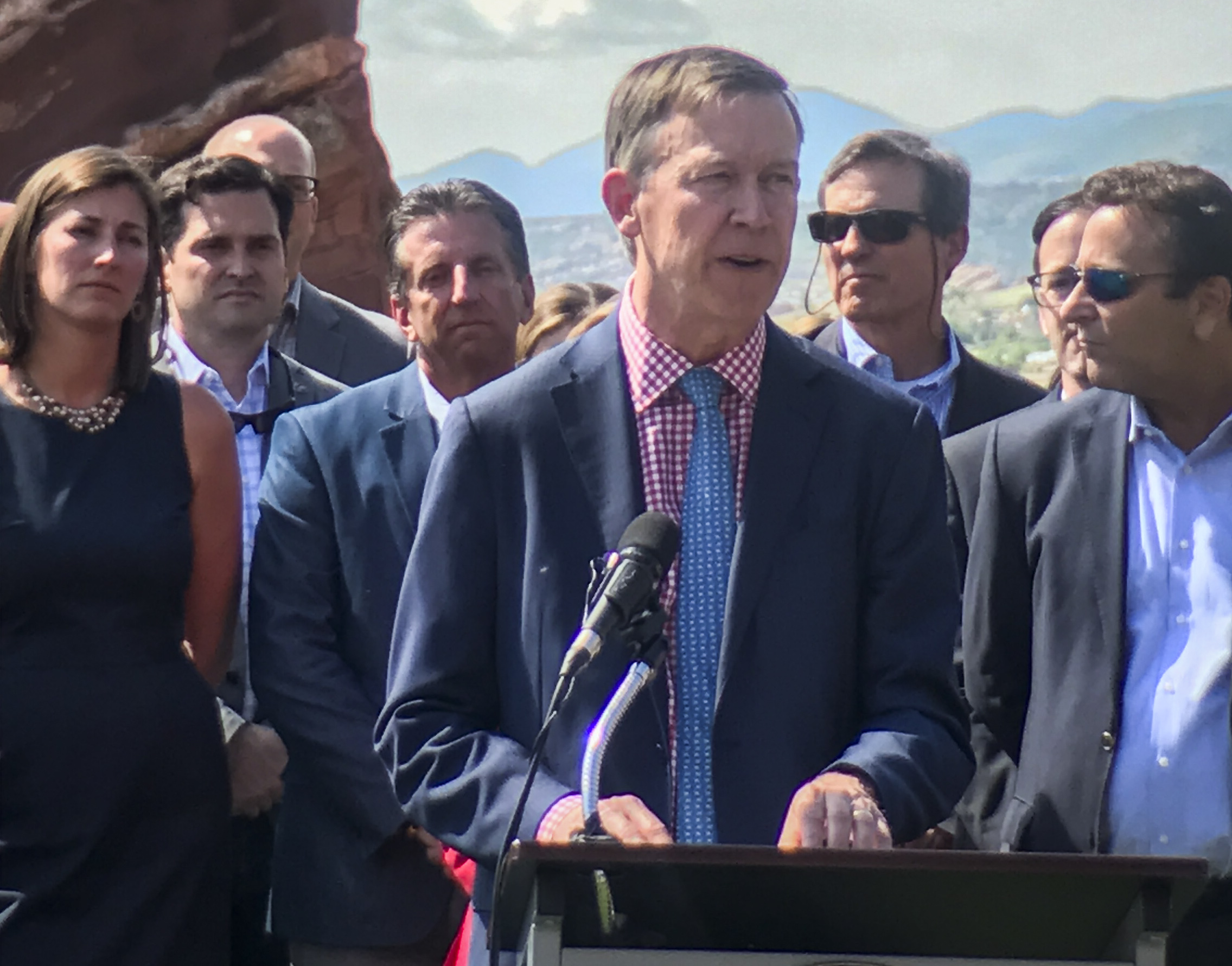 Photo: Gov. John Hickenlooper at Red Rocks