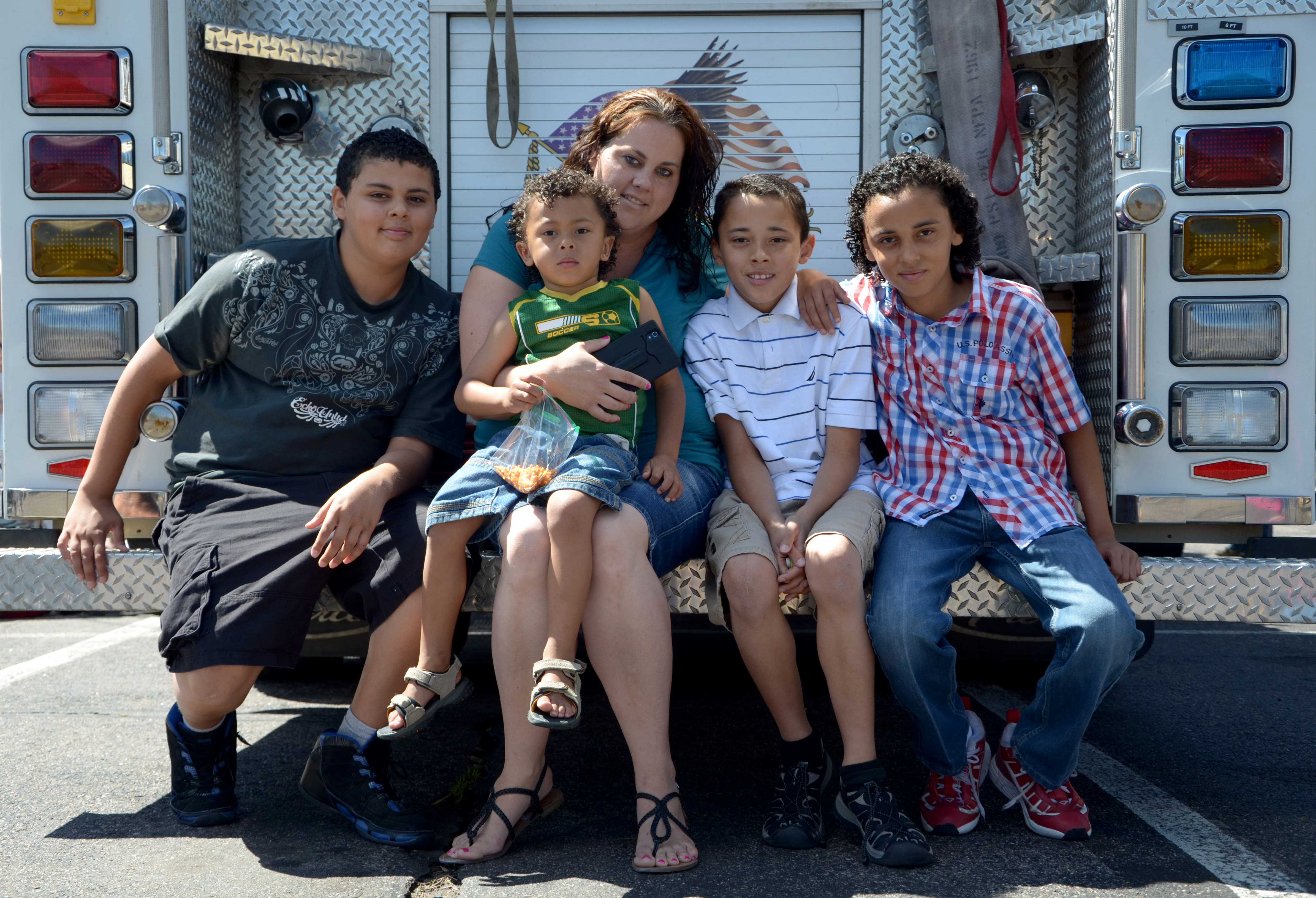 Photo: Katrina Haselgren and her family, kids in poverty, stress and the brain