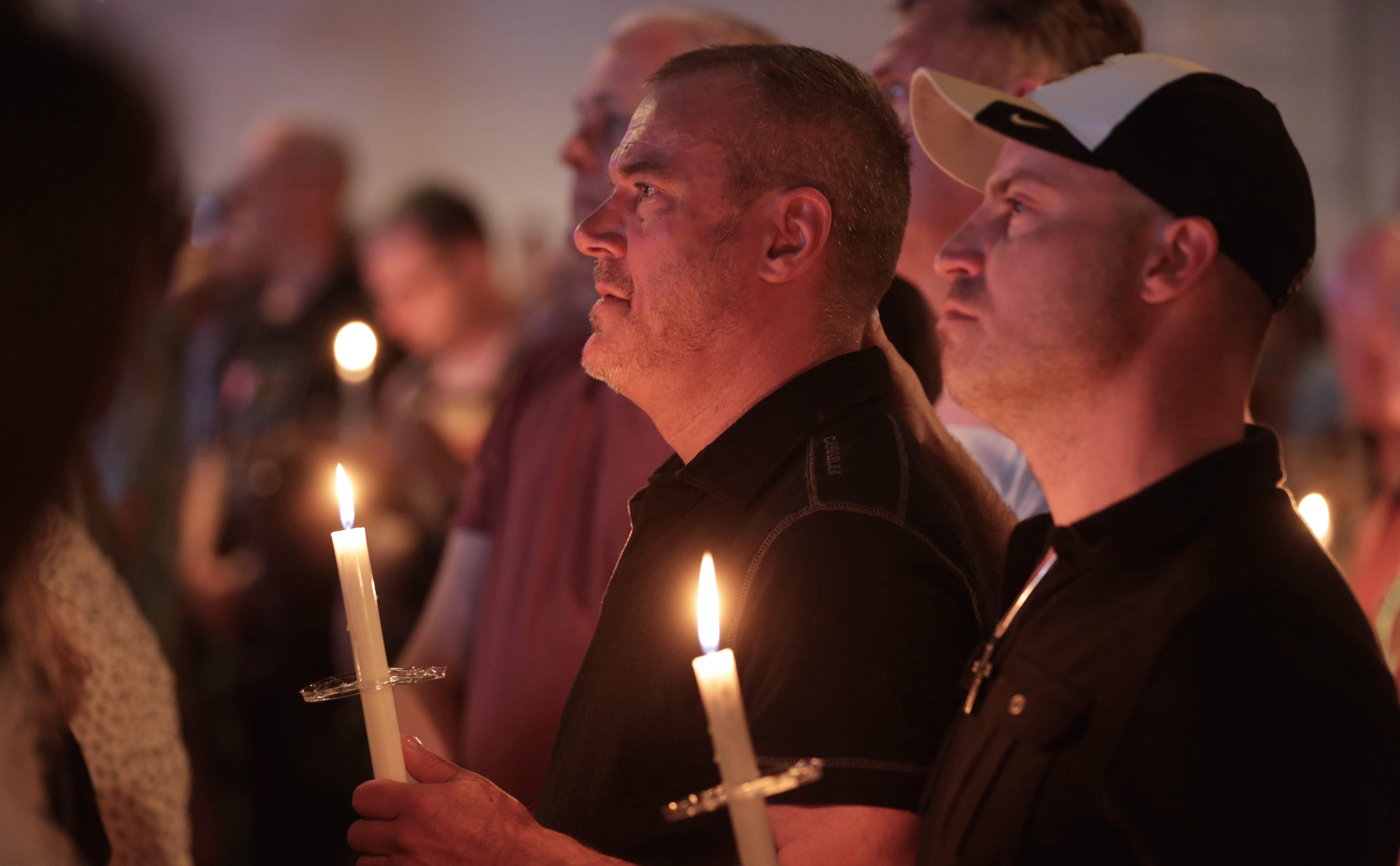 Photo: Orlando Vigil At Tracks, Holding Candles