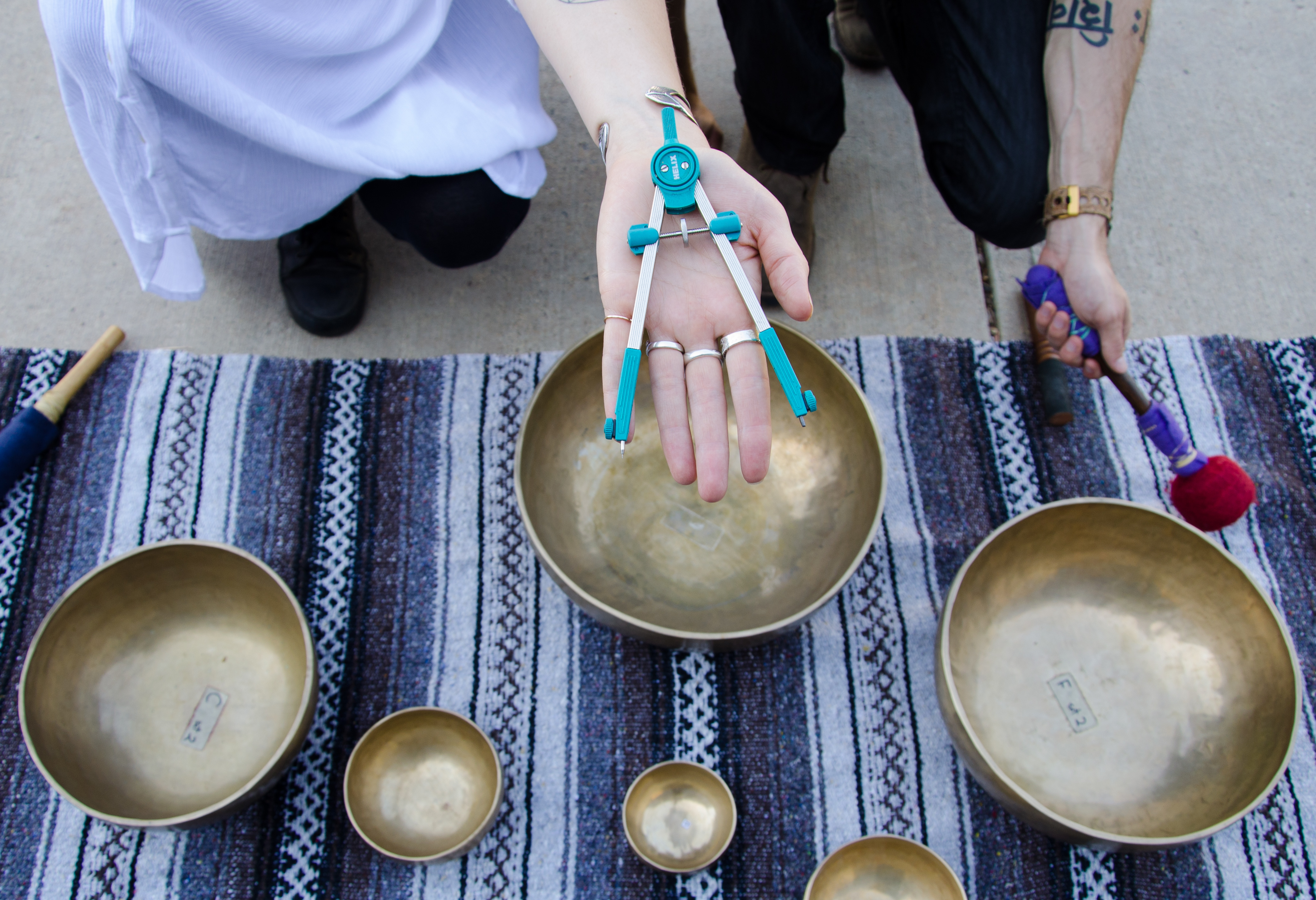 Photo: Artist Gemma Danielle&#039;s Compass And Sound Bowls