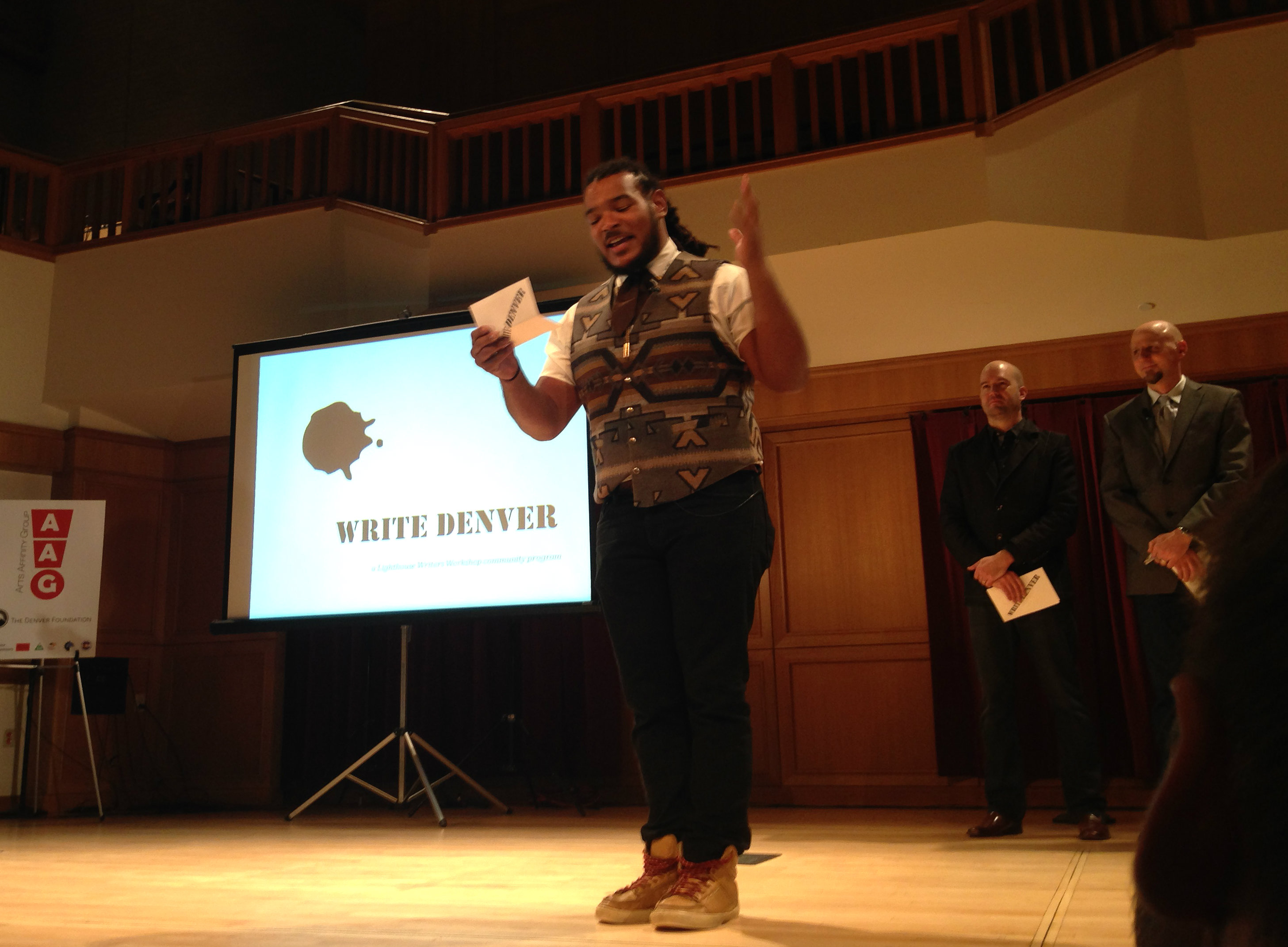 Photo: Jovan Mays Presents With Lighthouse Writers Workshop at Colorado Art Tank