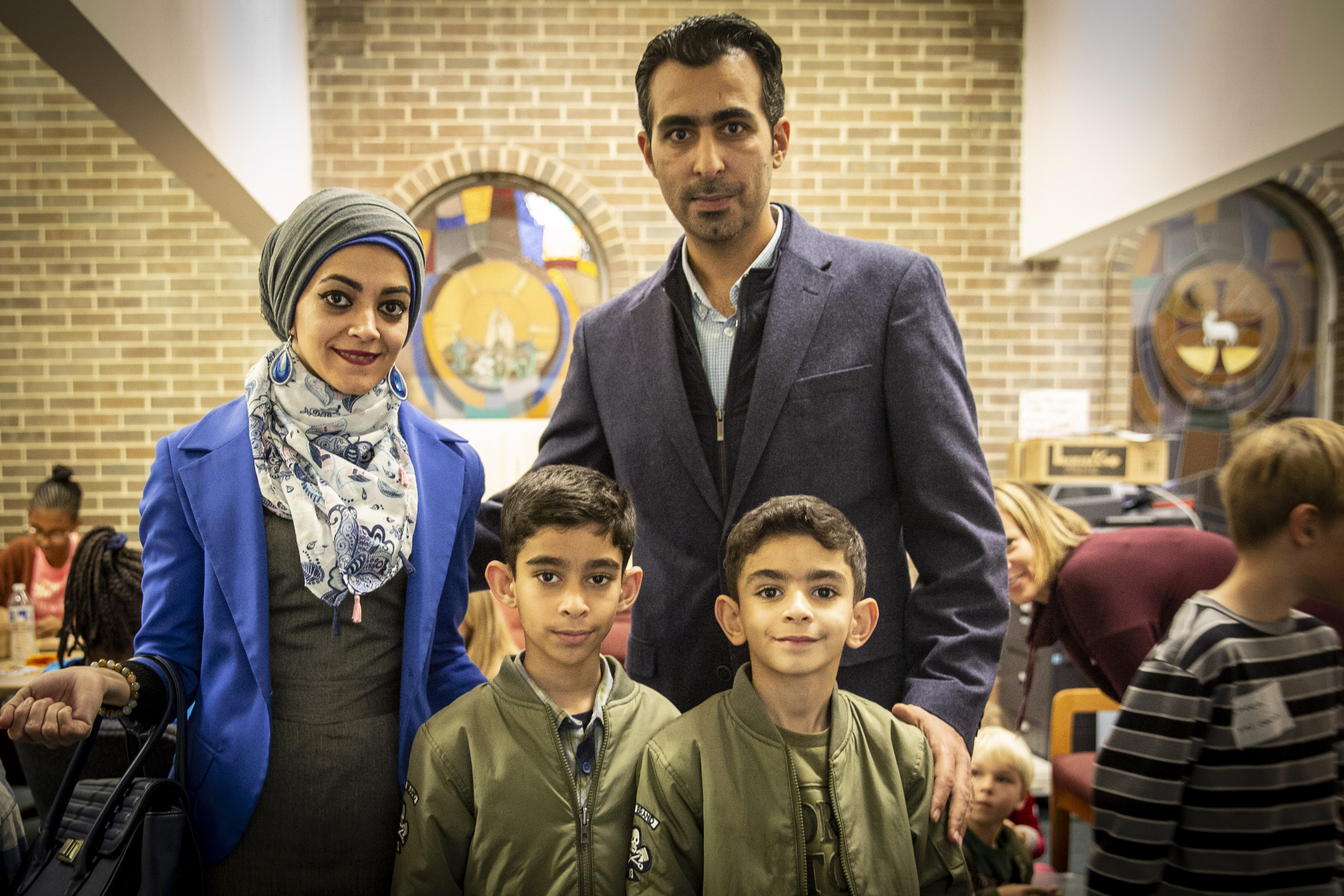 Photo: Refugee thanksgiving 5 | Mousa Alkhafaji and family