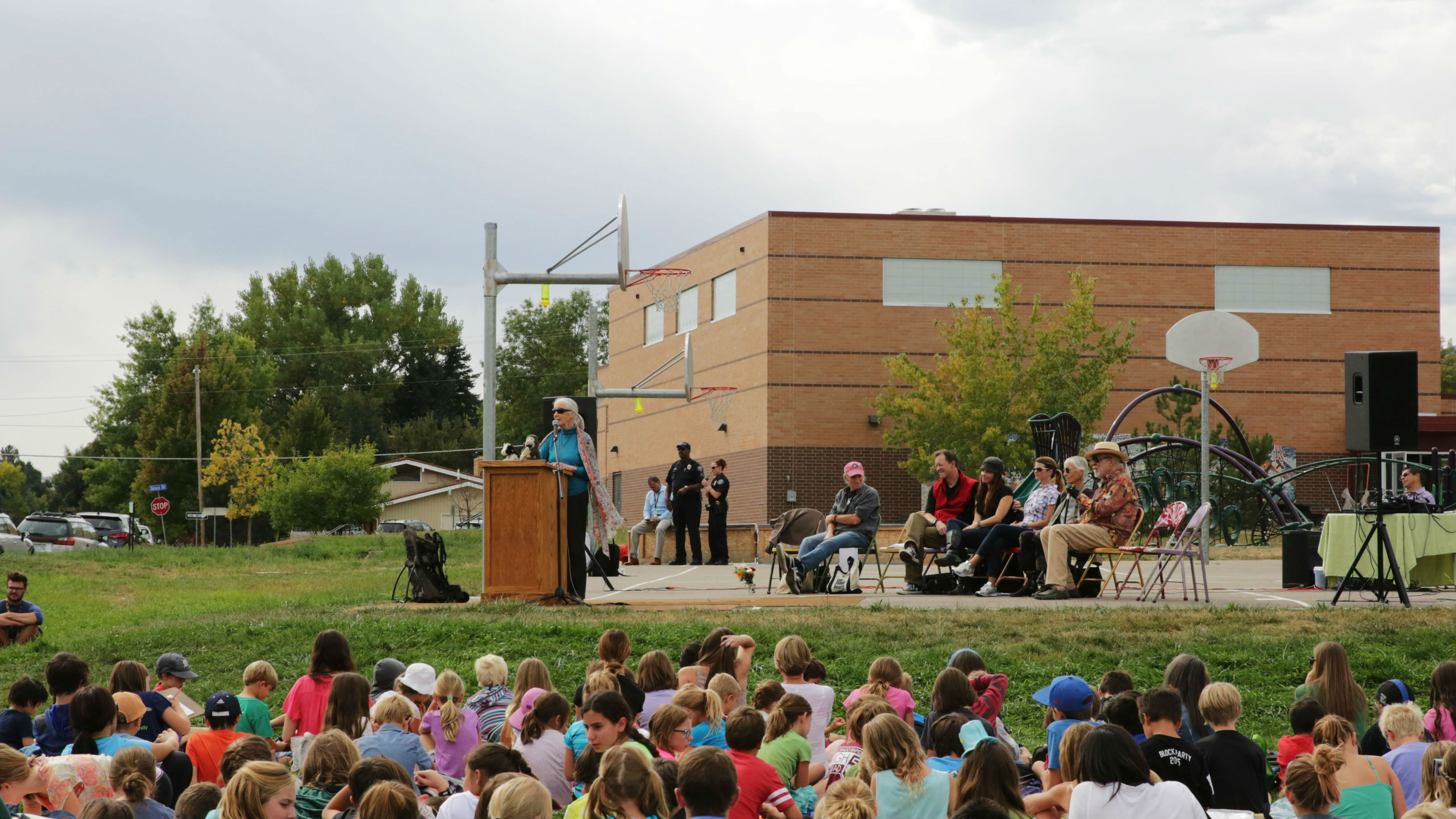 Photo: Jane Goodall at Roots and Shoots event in Boulder