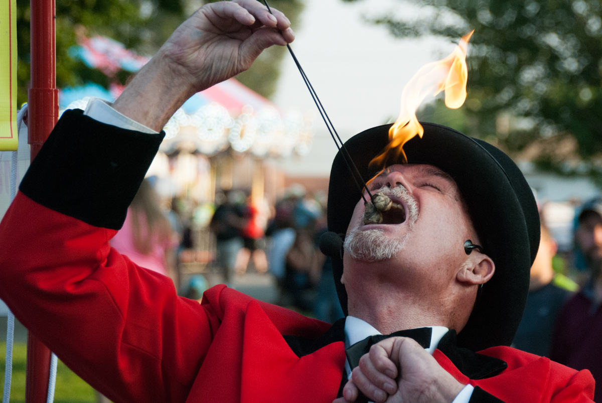 Photo: 2015 State Fair Fire eater