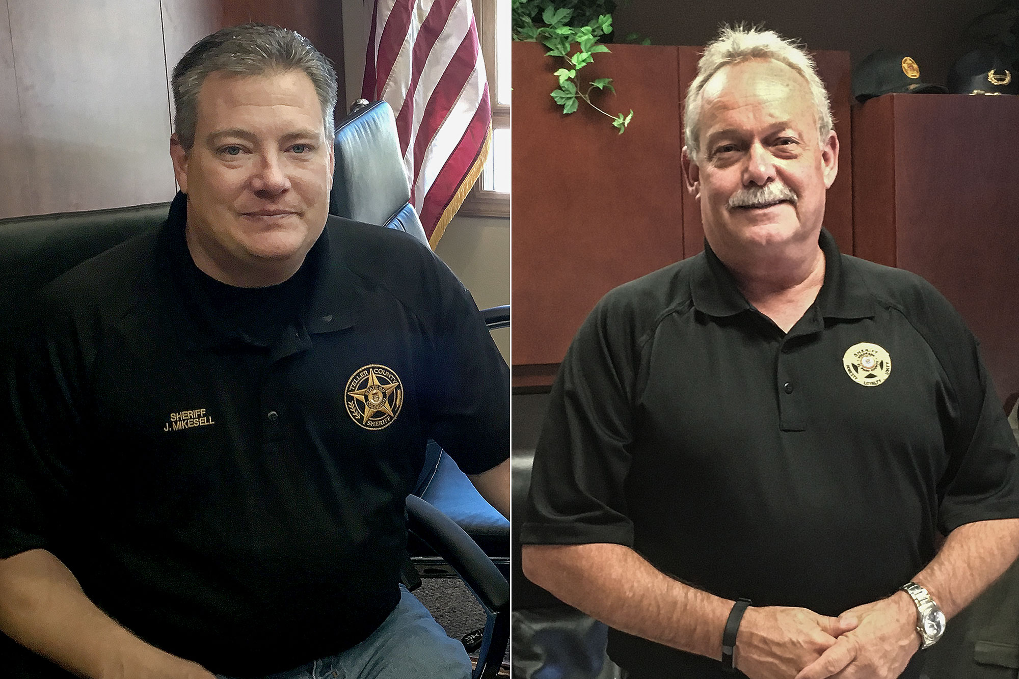 Photo: Teller County Sheriff Jason Mikesell El Paso County Sheriff Bill Elder