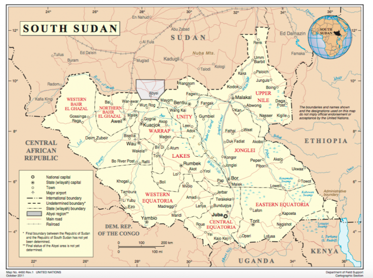 Map: South Sudan Commission