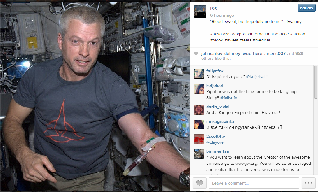 Photo: Colorado astronaut sends photos from space through social media